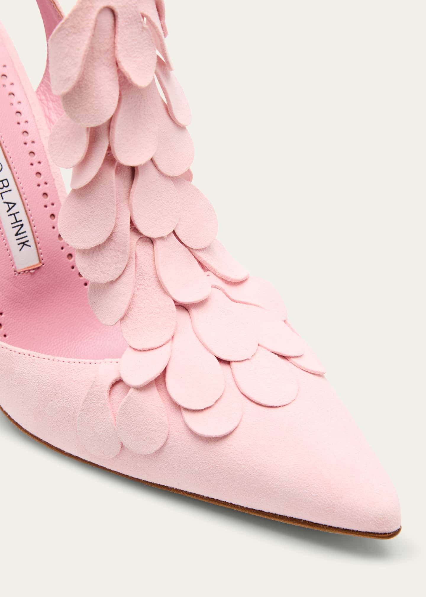 Manolo Blahnik Marwam Suede Pumps Image 3 of 4