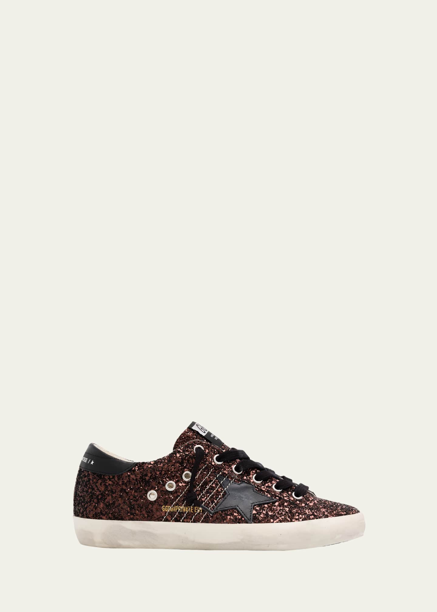 Golden Goose Super-Star Low-Top Glitter Sneakers Image 1 of 6