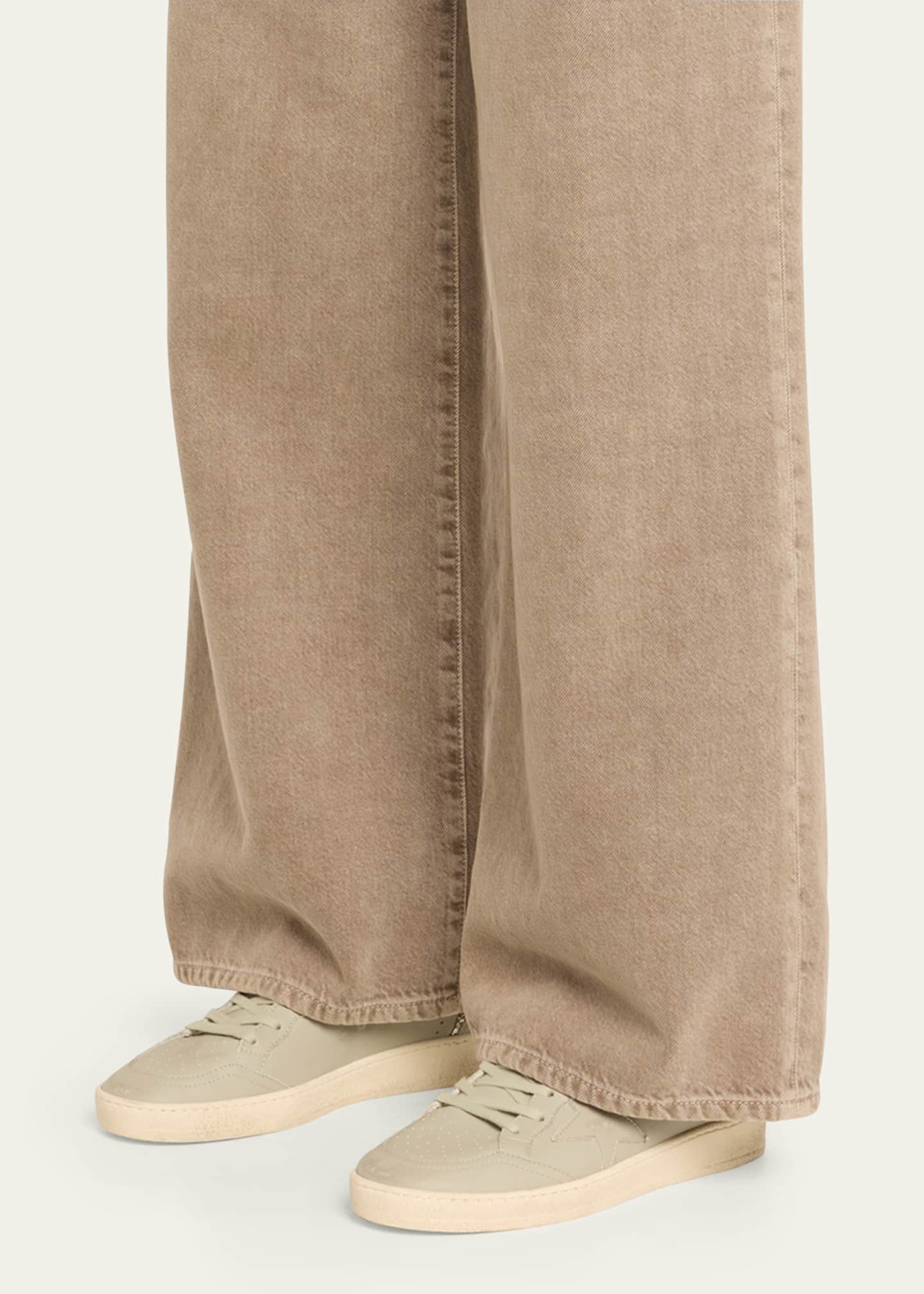 Golden Goose Ballstar Leather Glitter Low-Top Sneakers Image 2 of 5