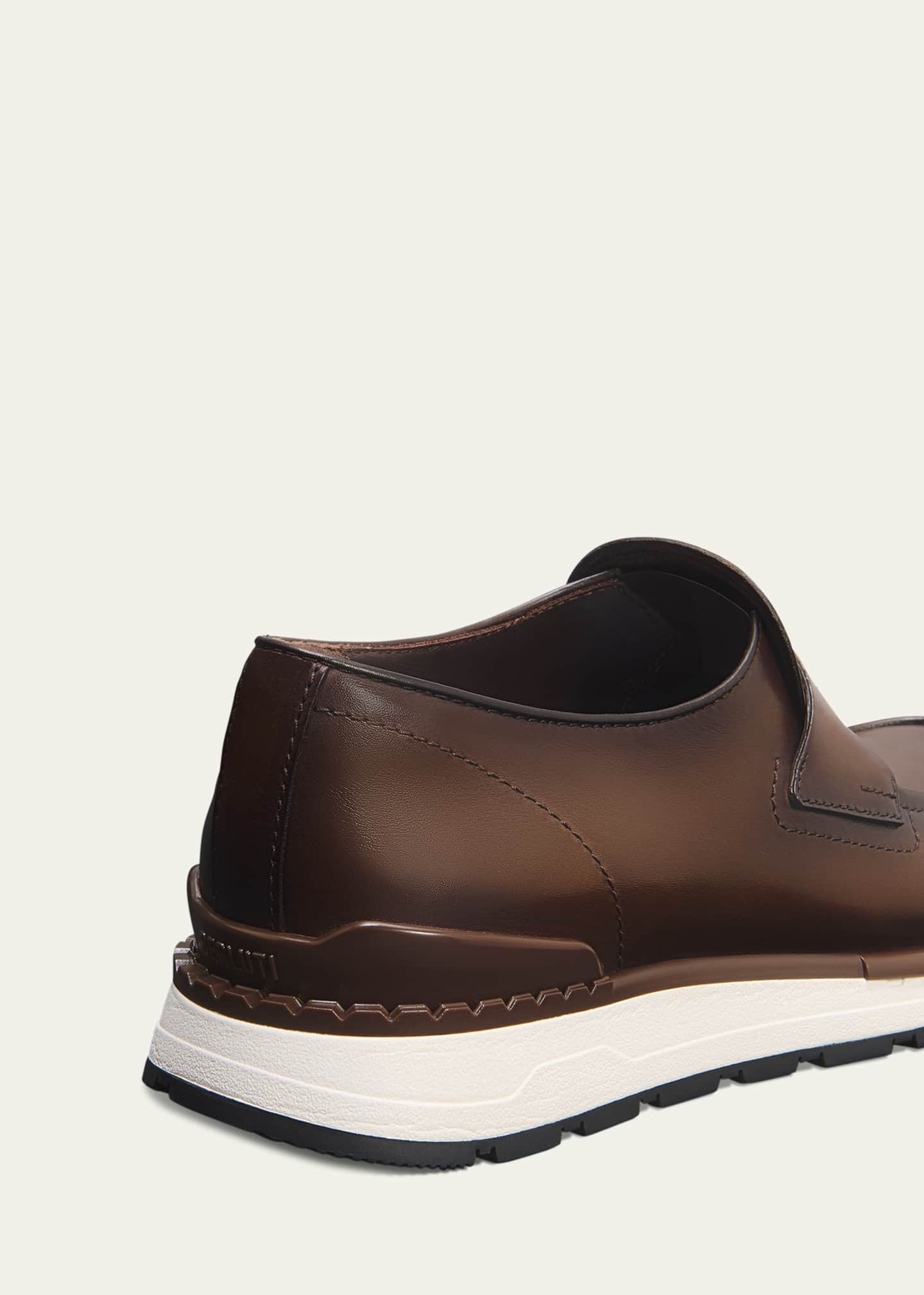 Berluti Men's Fast Track Leather Loafers Image 2 of 3