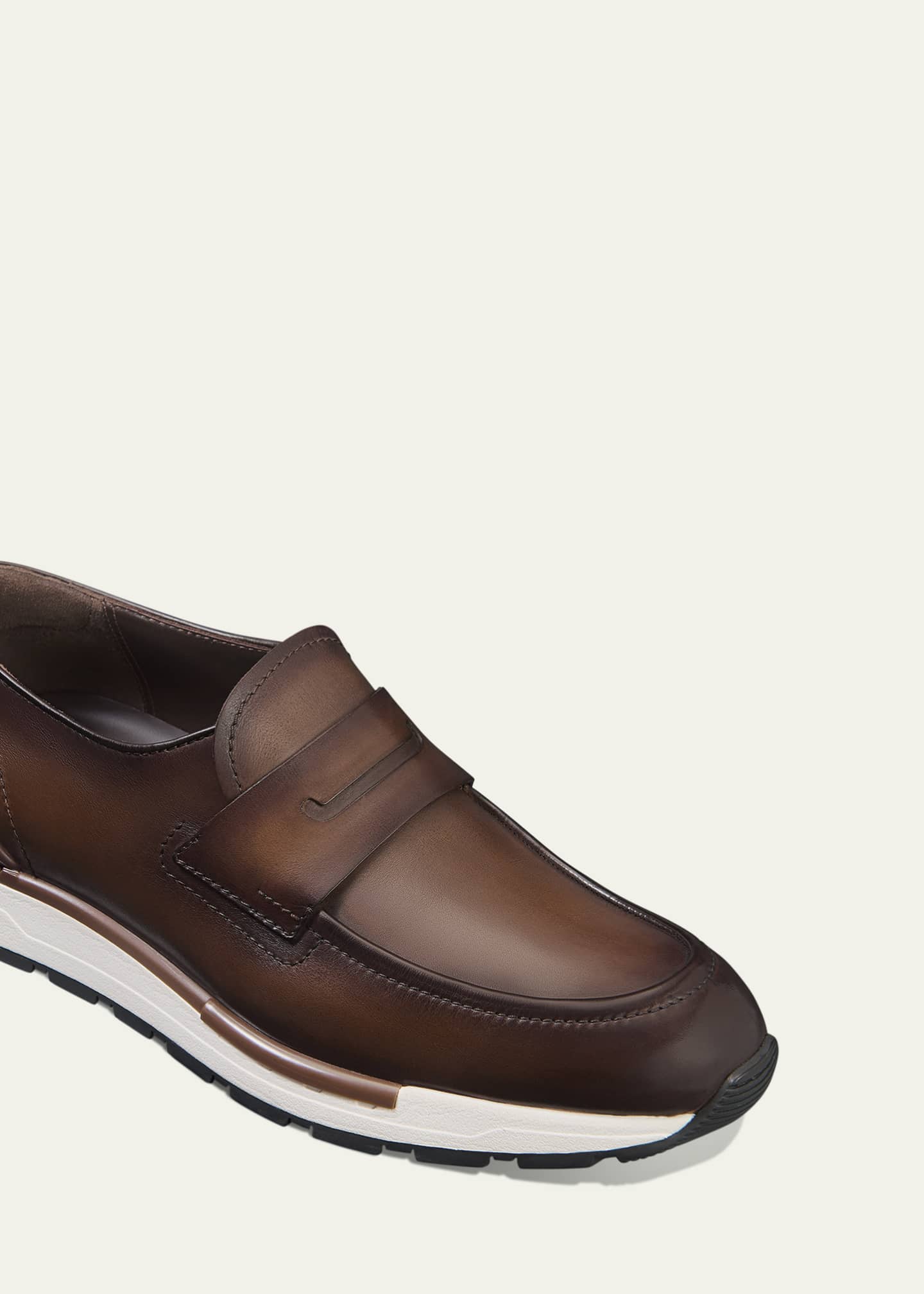 Berluti Men's Fast Track Leather Loafers Image 3 of 3