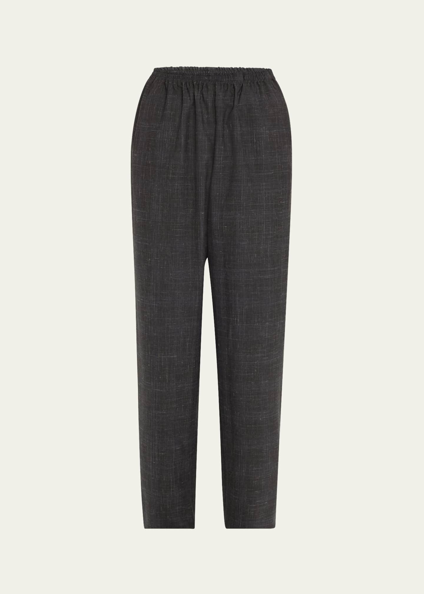 Eskandar Side-Insert Tapered Regular Trousers Image 1 of 5