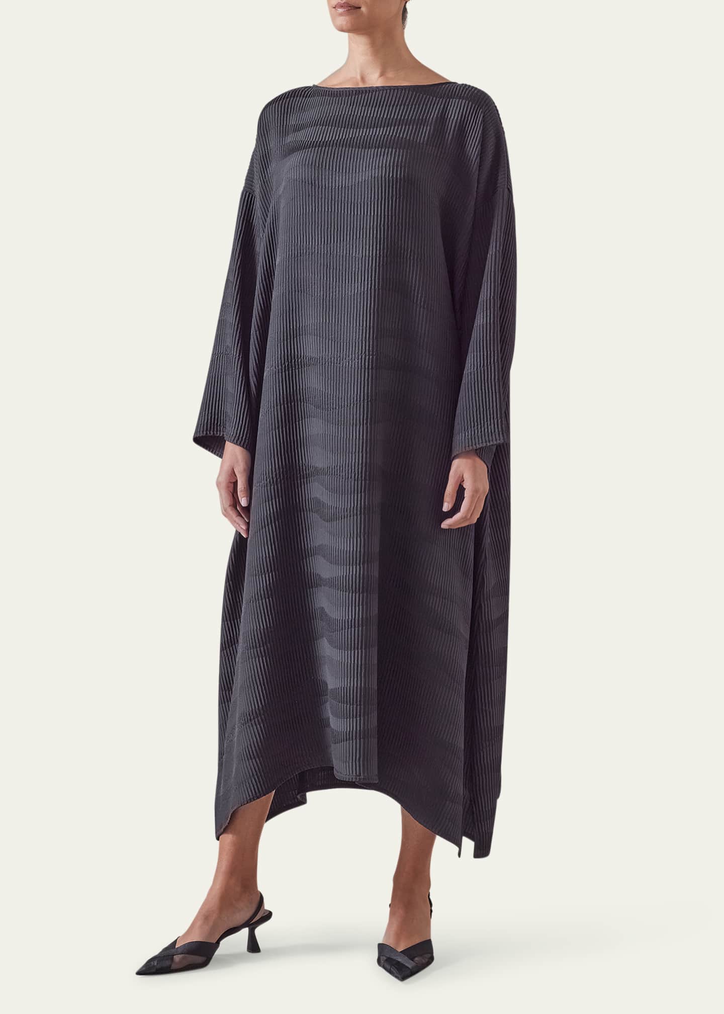 Eskandar Wide A-Line Scoop Neck Dress Image 2 of 3