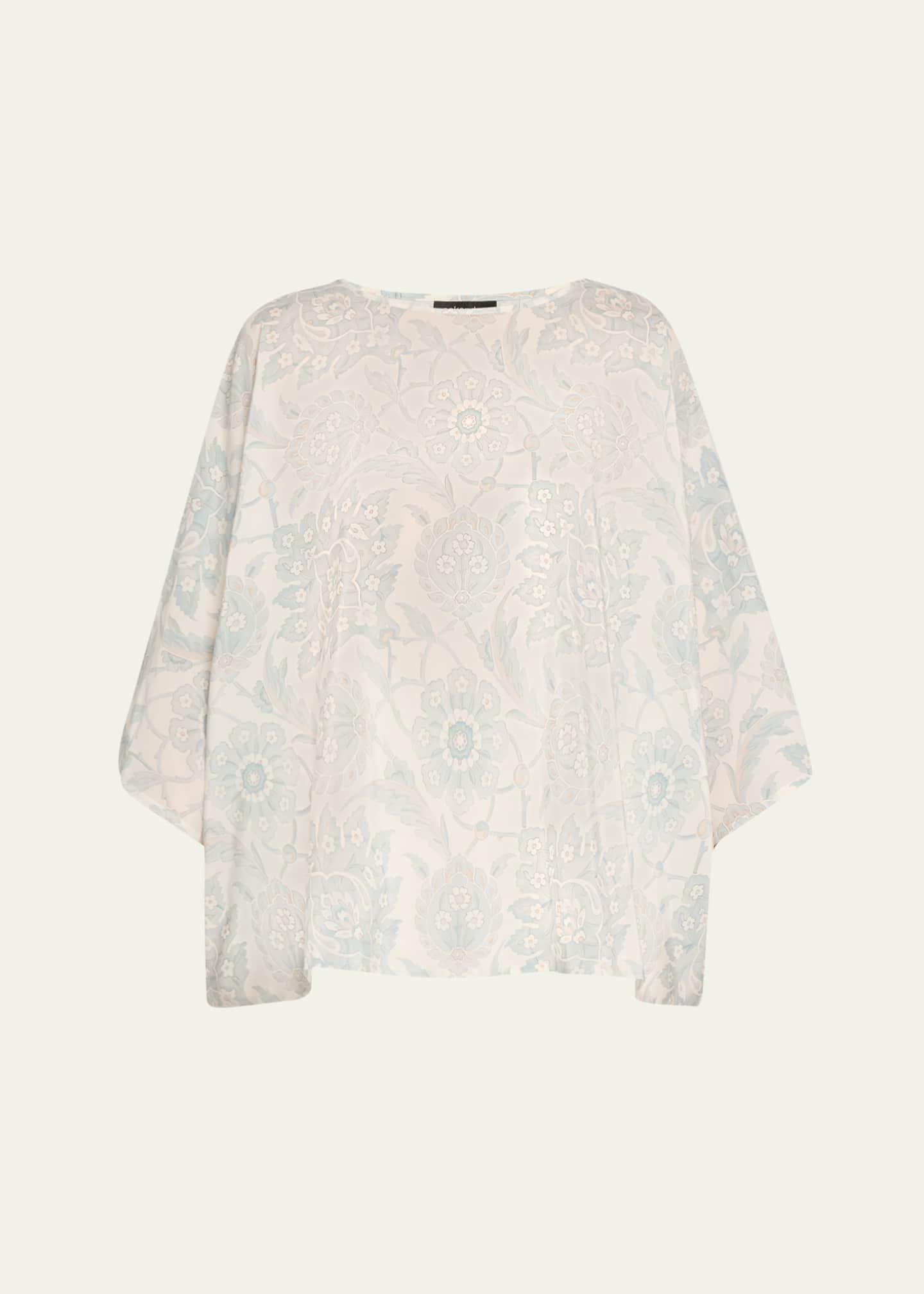 Eskandar Boat-Neck Silk Top (Mid Length) Image 1 of 5