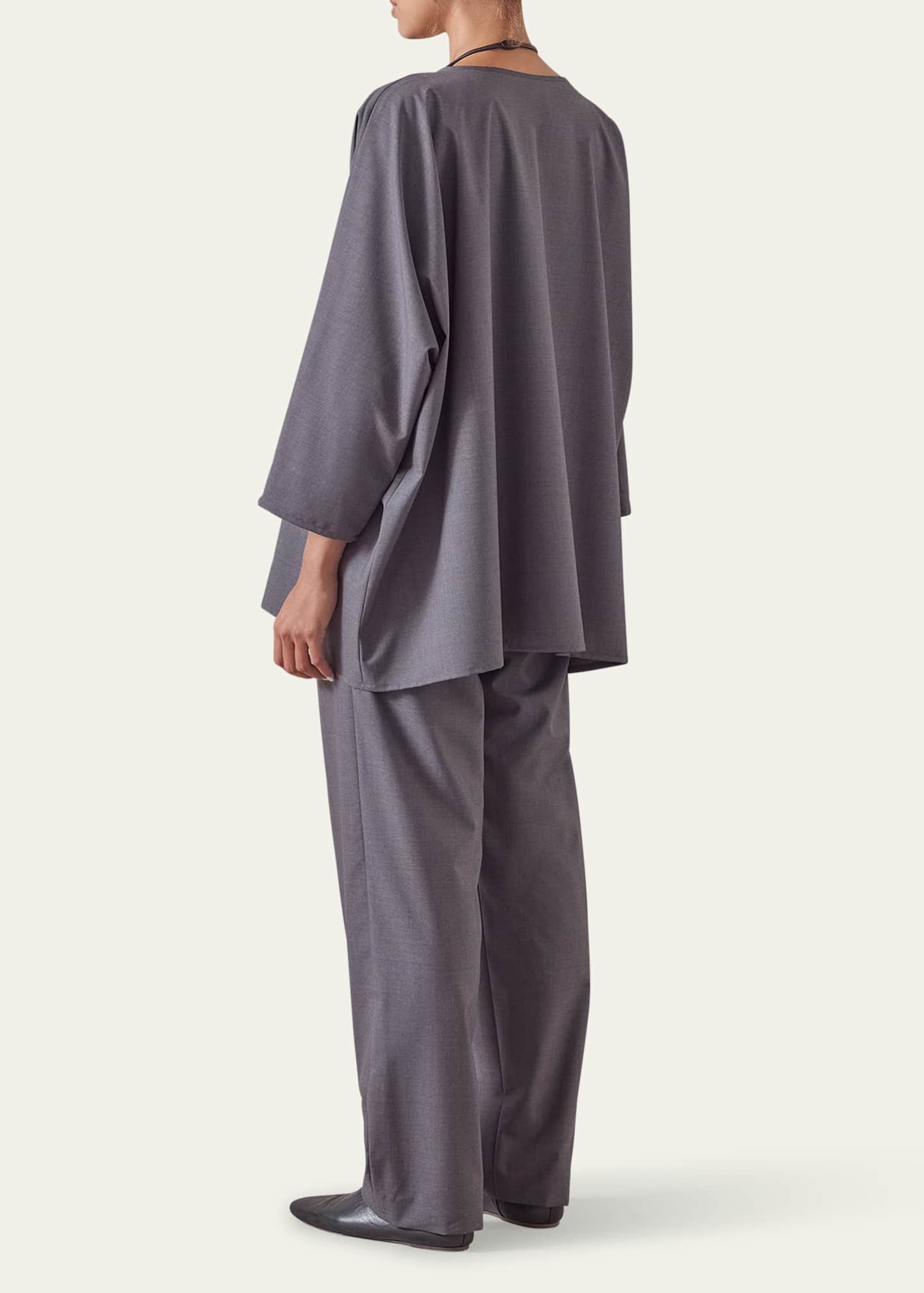 Eskandar Boat Neck Top (Long Length) Image 3 of 4