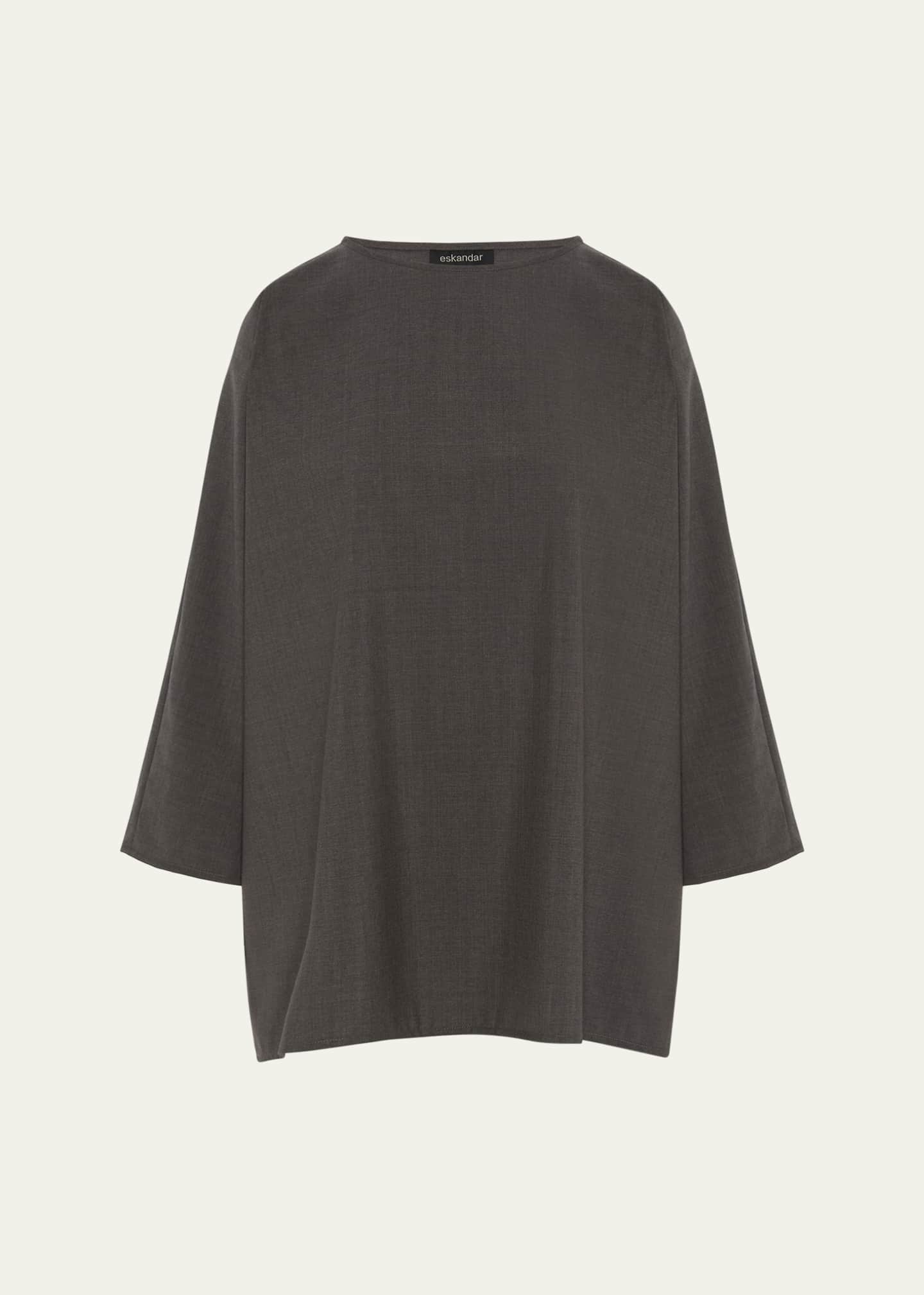 Eskandar Boat Neck Top (Long Length) Image 1 of 4