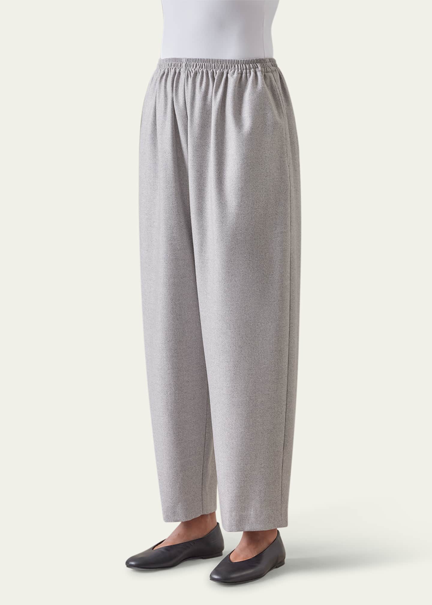 Eskandar Longer Japanese Trouser with Ankle Slits Image 2 of 4