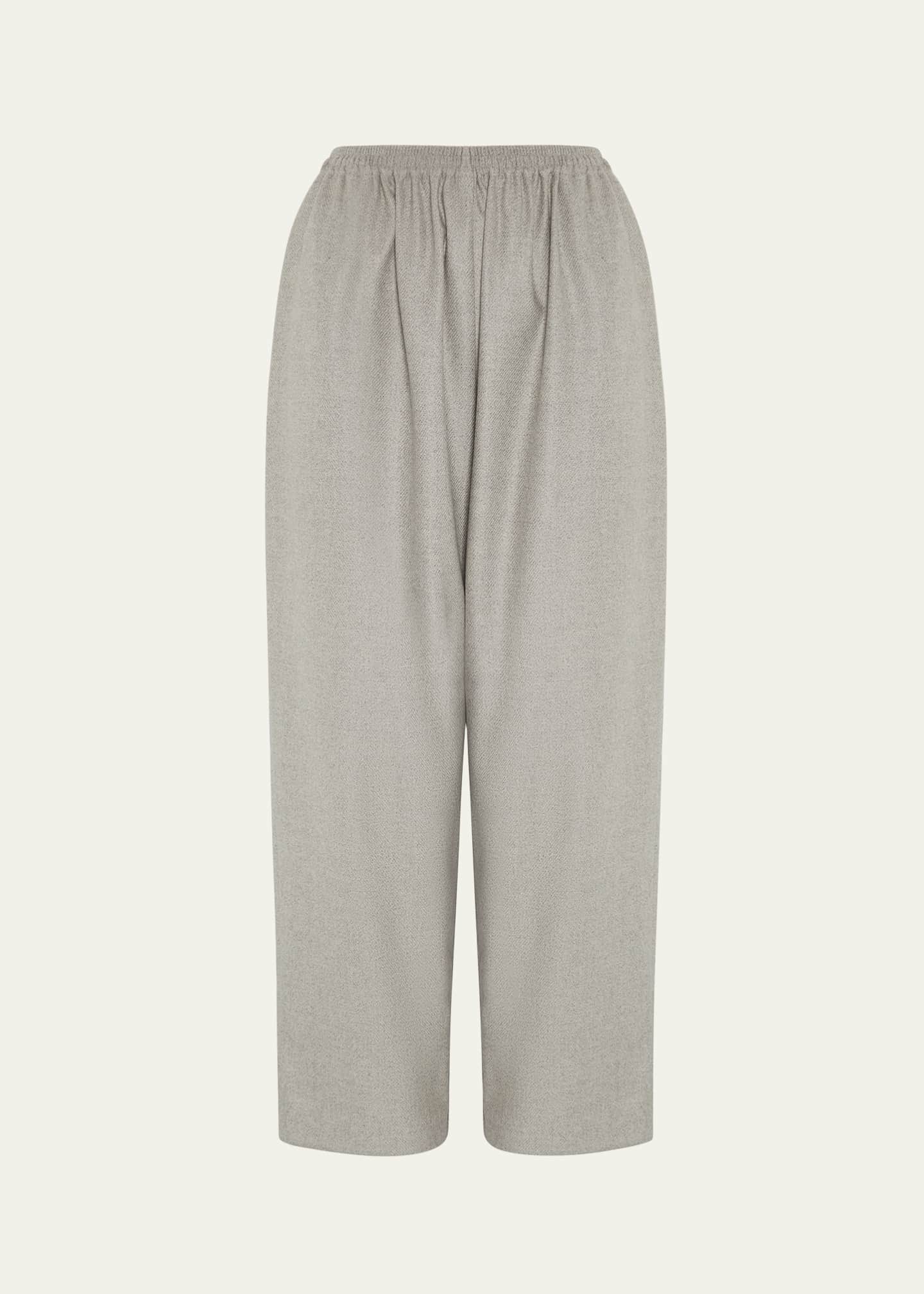 Eskandar Longer Japanese Trouser with Ankle Slits Image 1 of 4