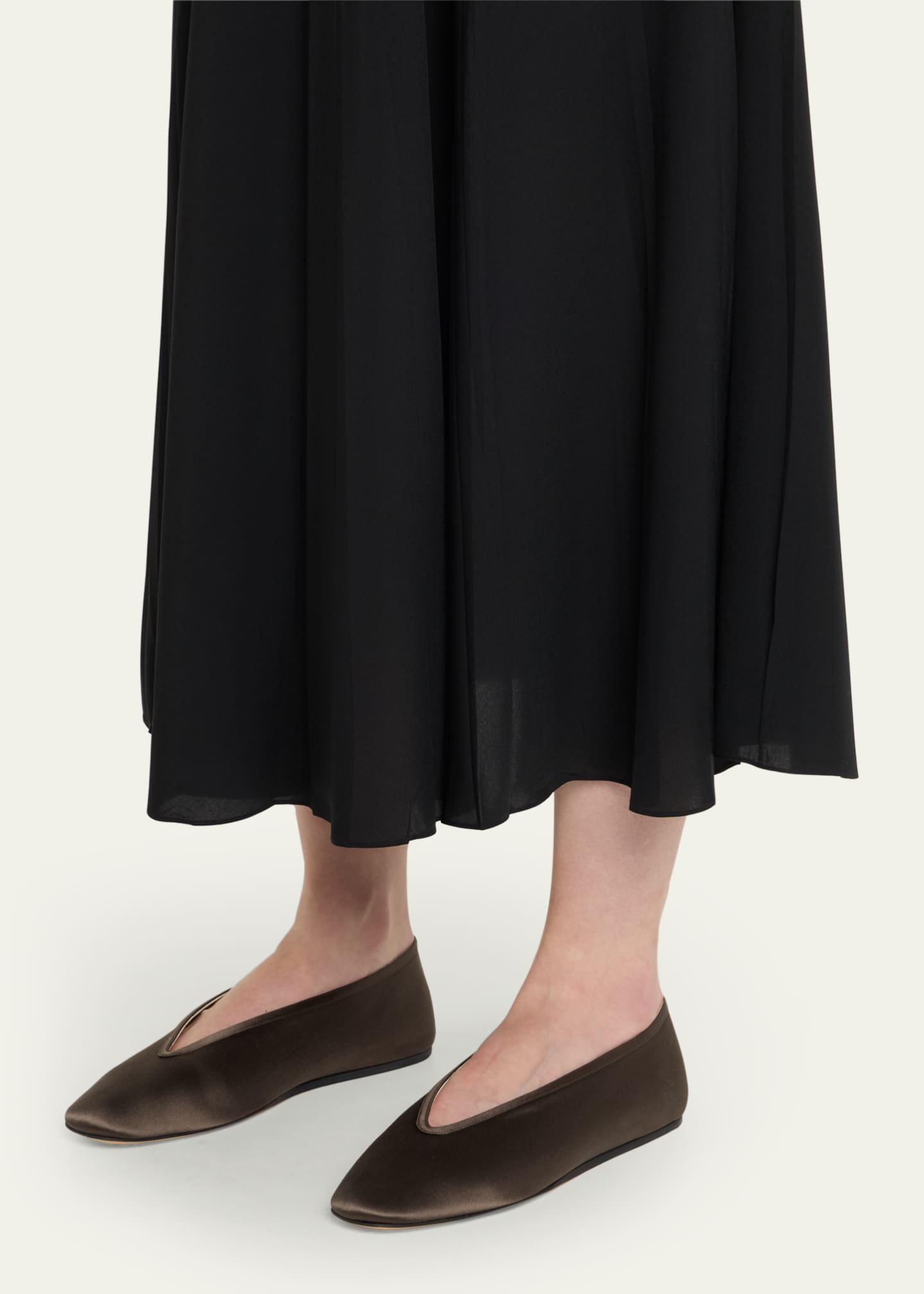 Le Monde Beryl Luna Silk Ballerina Slippers Image 2 of 6