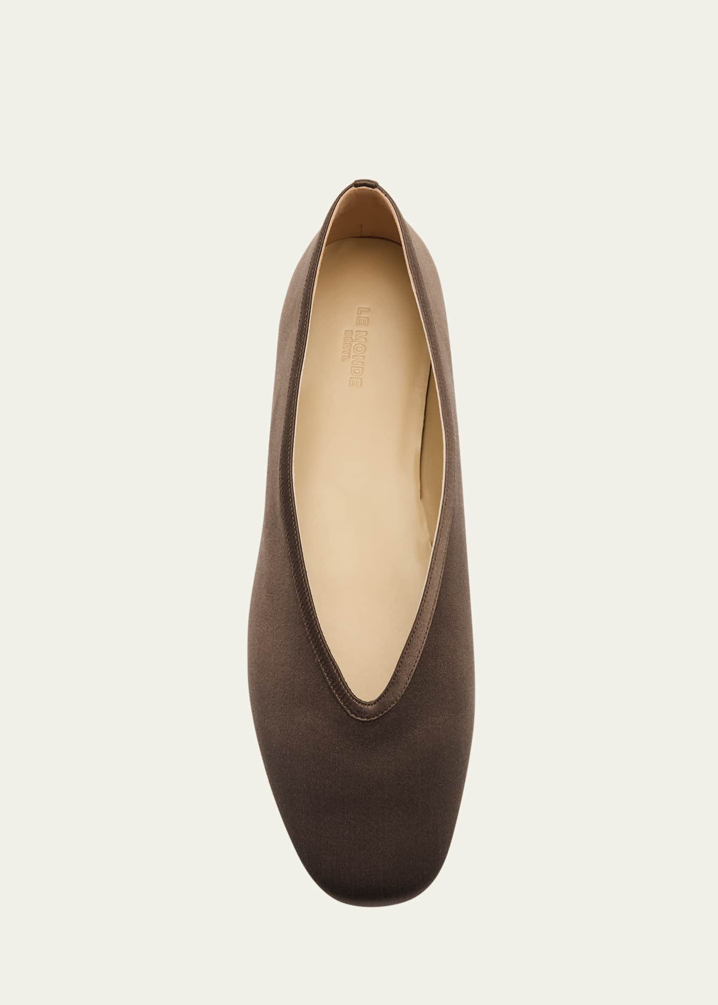 Le Monde Beryl Luna Silk Ballerina Slippers Image 6 of 6