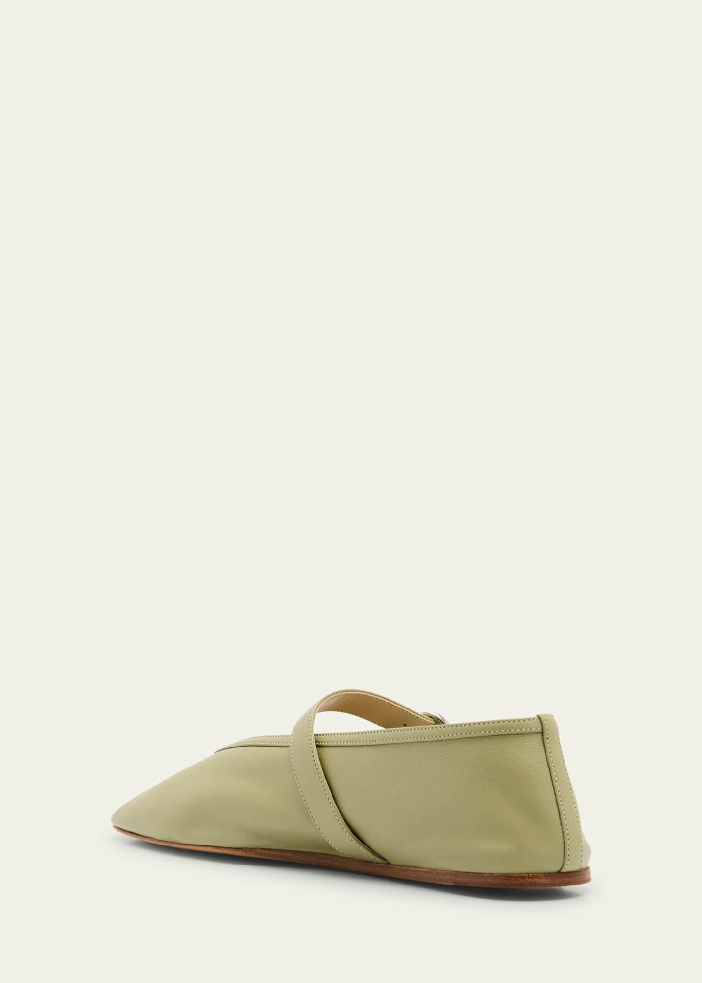 Stella Leather Mary Jane Ballerina Slippers