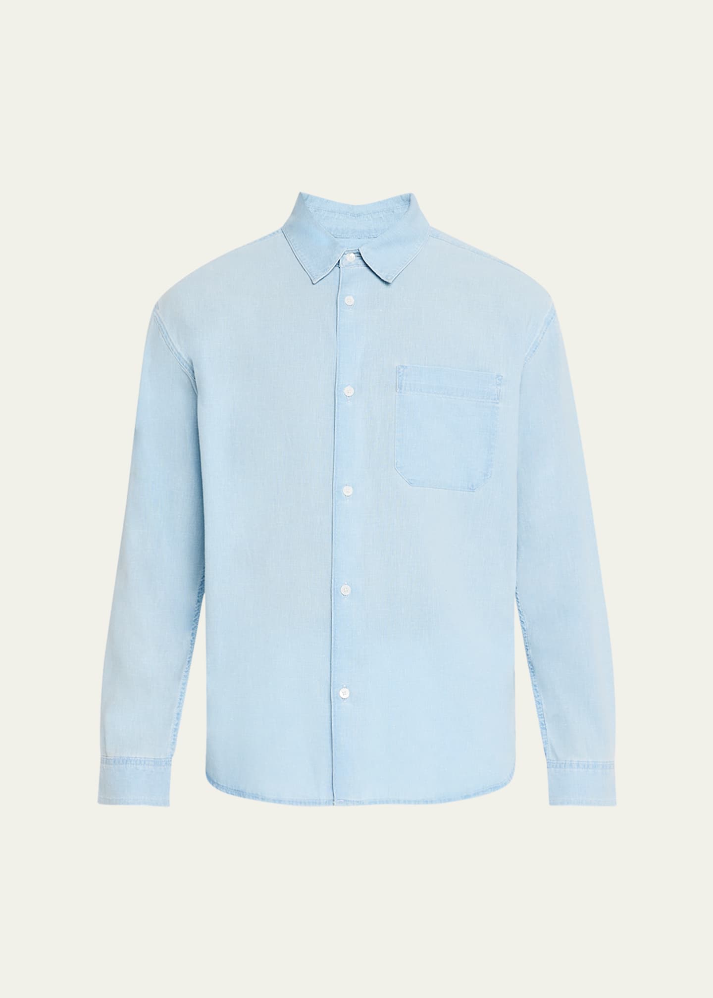 FRAME Men's Chambray Button-Down Shirt Image 1 of 5