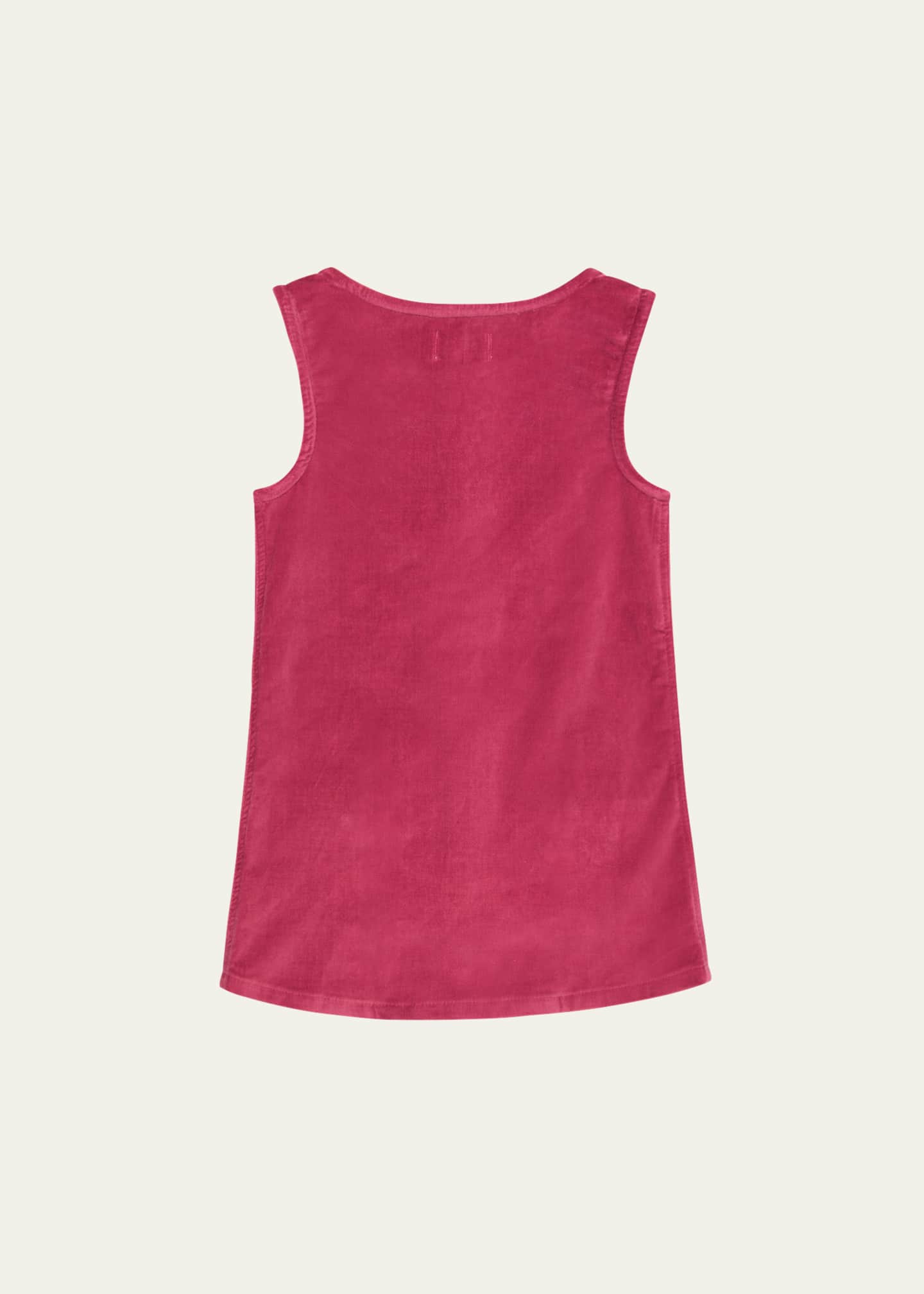 DL1961 Girl's Hana Velvet Pinafore Dress, Size 2-6X Image 2 of 2