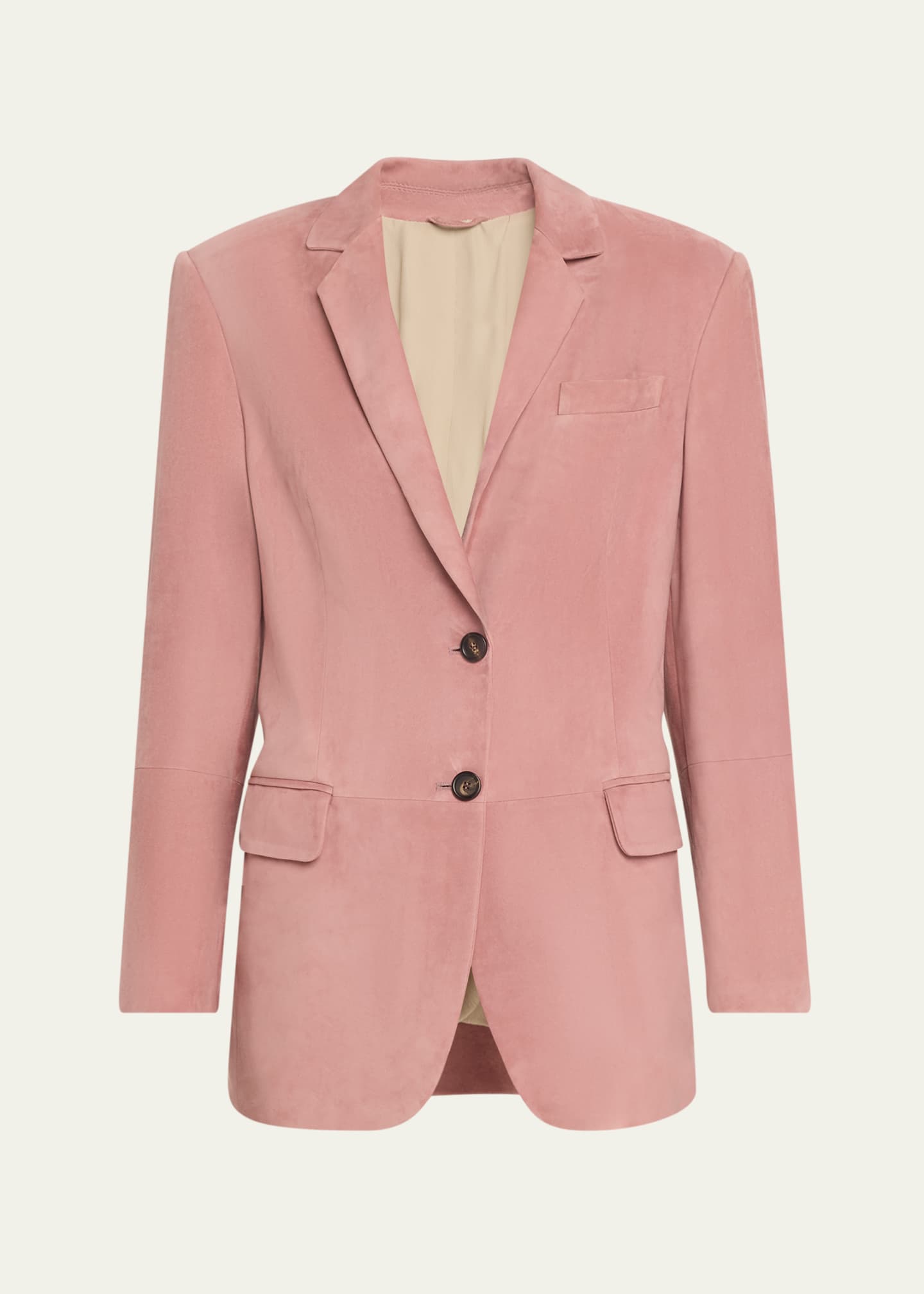 Brunello Cucinelli Suede Single-Breasted Blazer - Bergdorf
