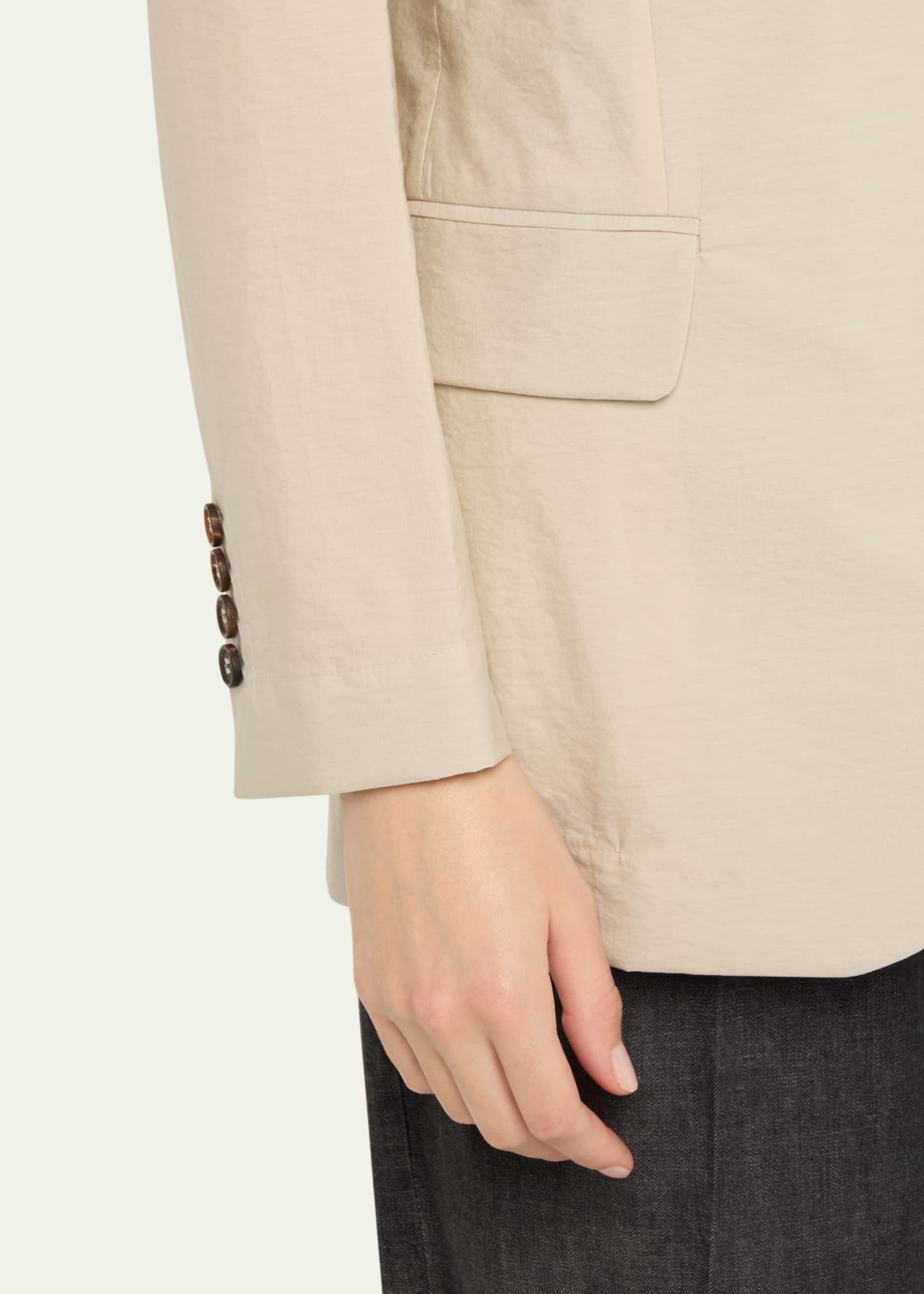 Brunello Cucinelli Techno Cotton Popeline Deconstructed