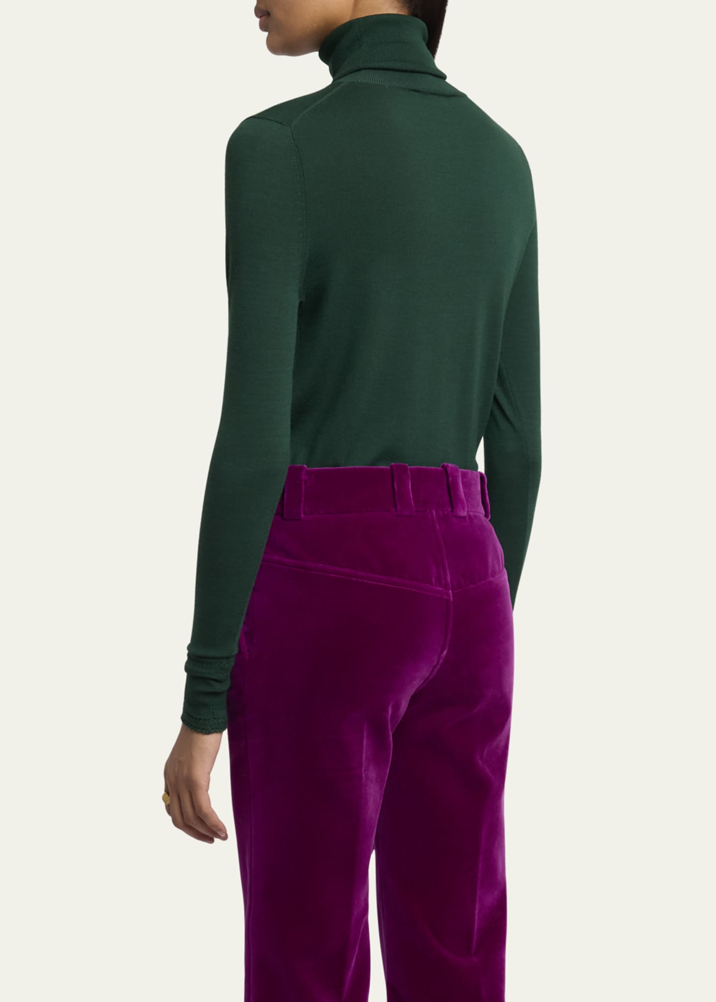 Chloe Turtleneck Wool Sweater Image 3 of 5