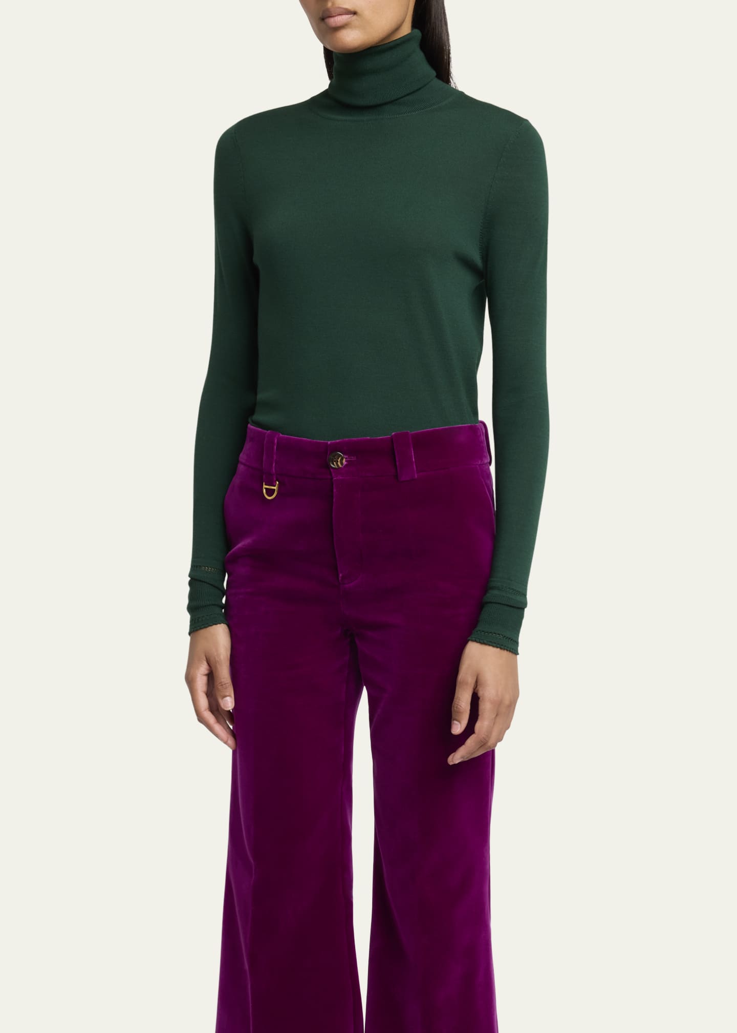 Chloe Turtleneck Wool Sweater Image 4 of 5
