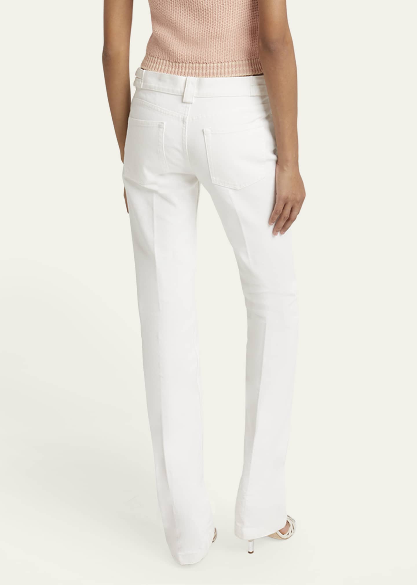 Chloe Mid-Rise Straight-Leg Denim Trousers Image 3 of 5