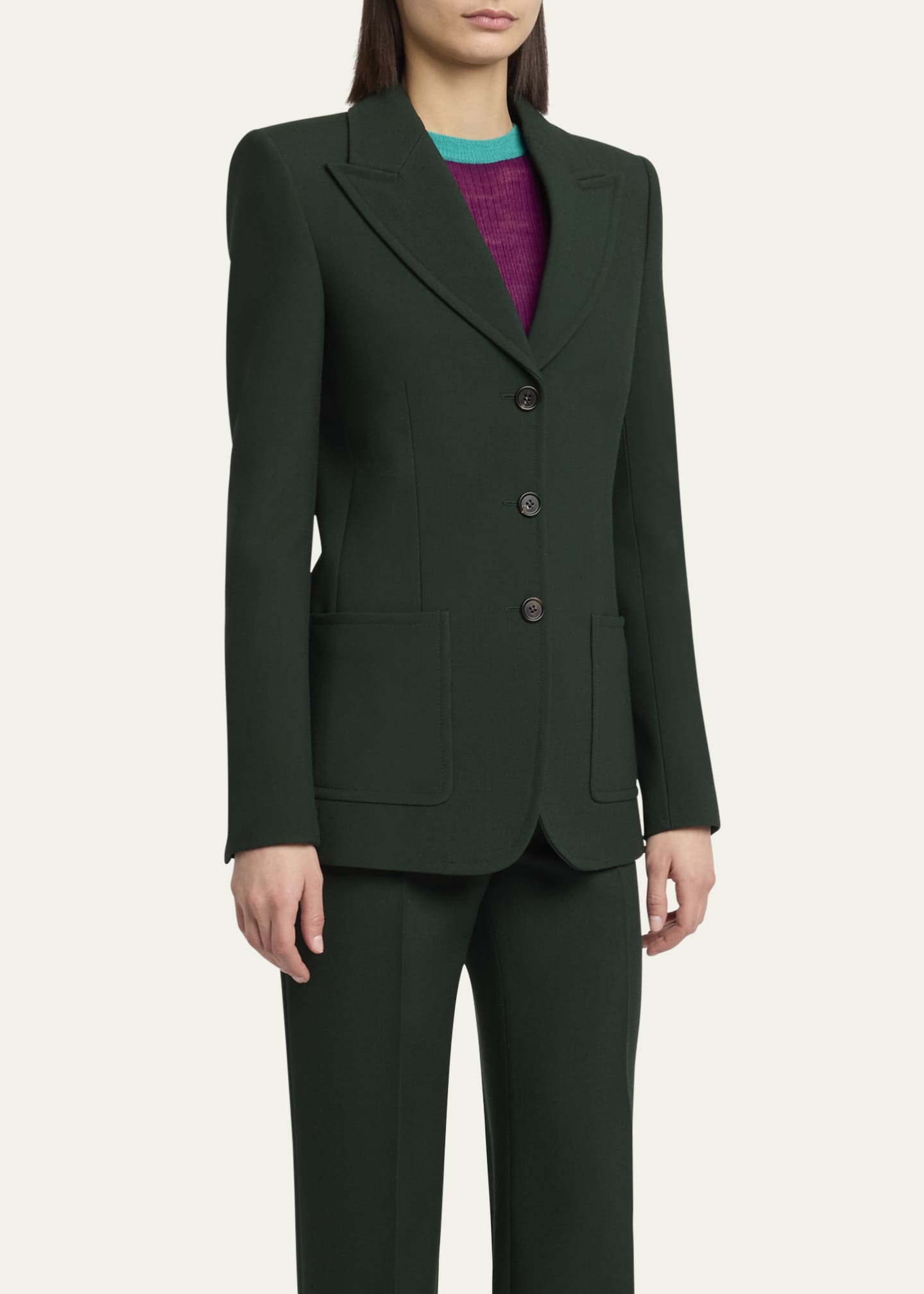Chloe Single-Breasted Wool Jacket Image 4 of 5