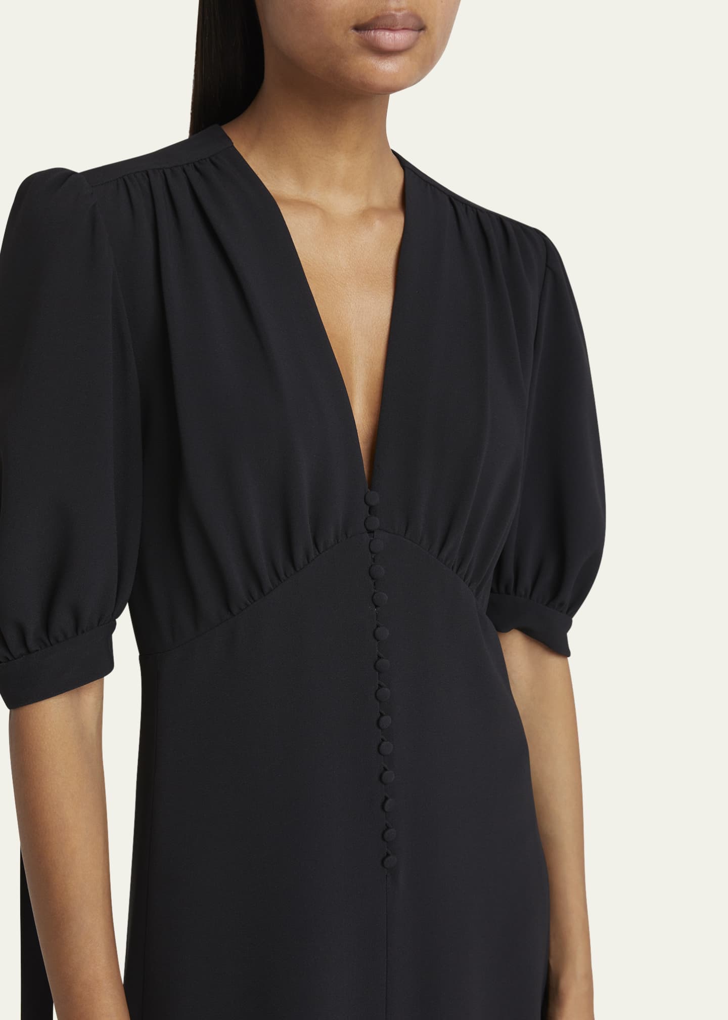 Chloe Empire-Waist Puff-Sleeve Dress Image 5 of 5