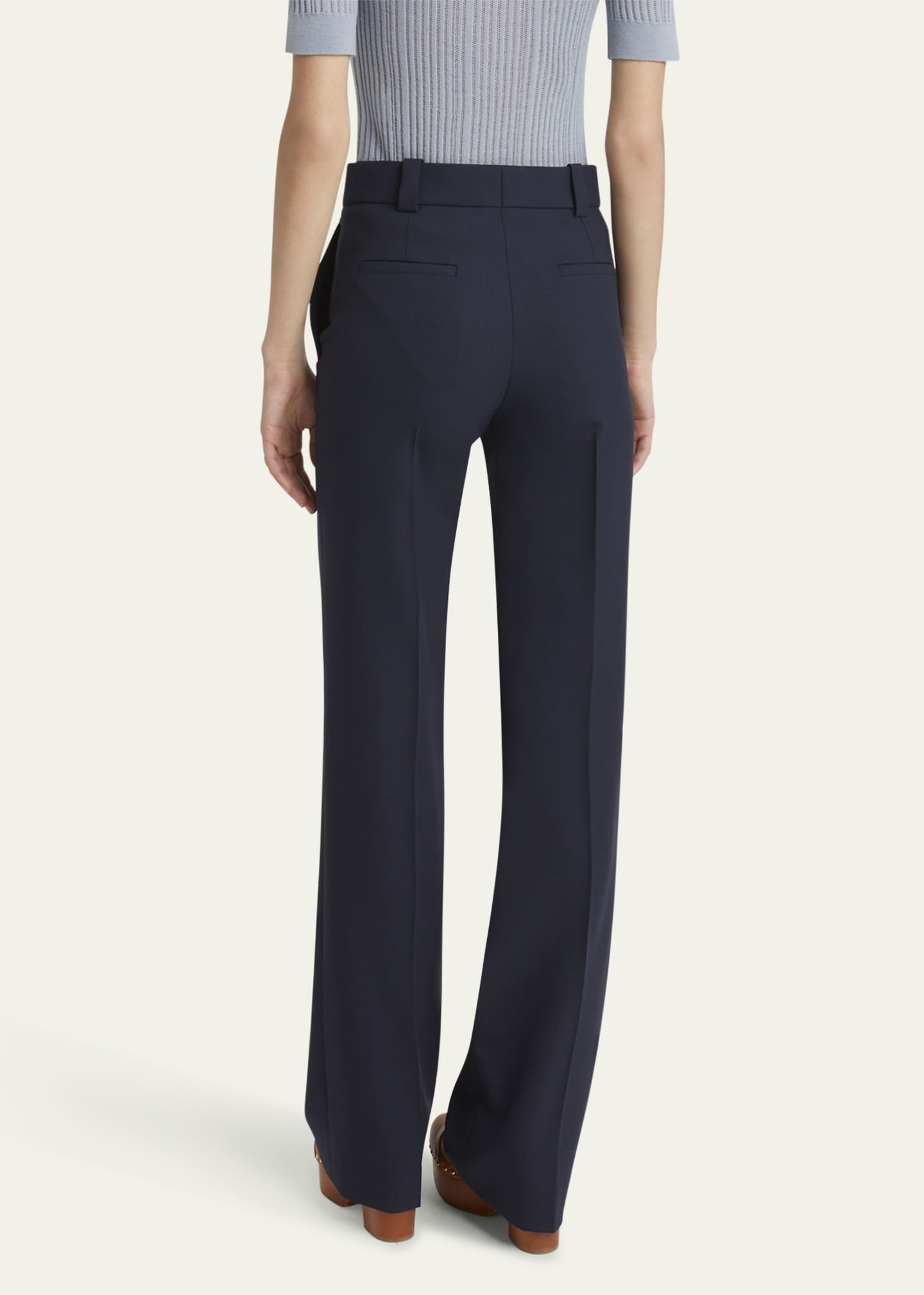 Chloe Boyish Straight-Leg Tailored Trousers Image 3 of 5