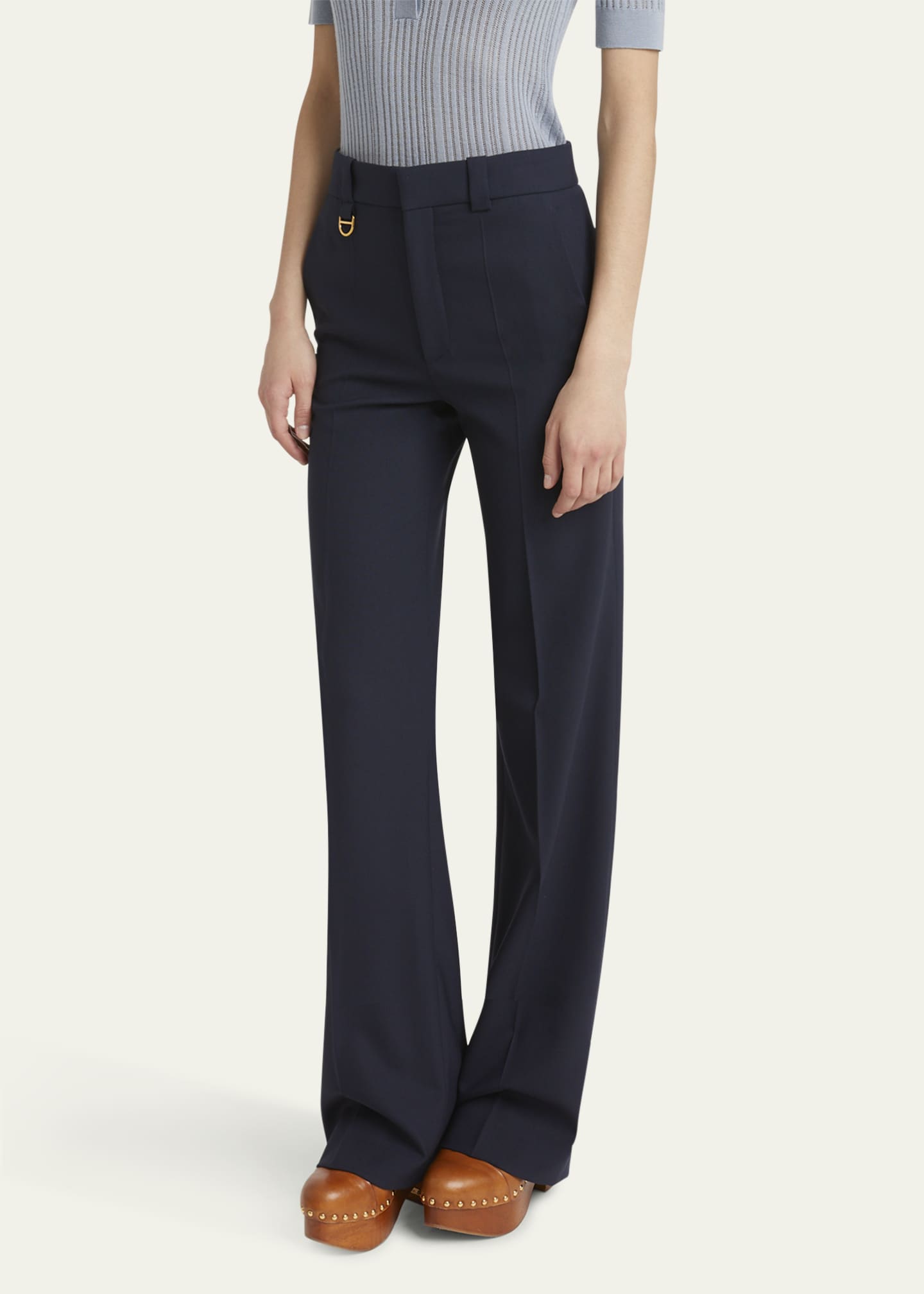 Chloe Boyish Straight-Leg Tailored Trousers Image 4 of 5