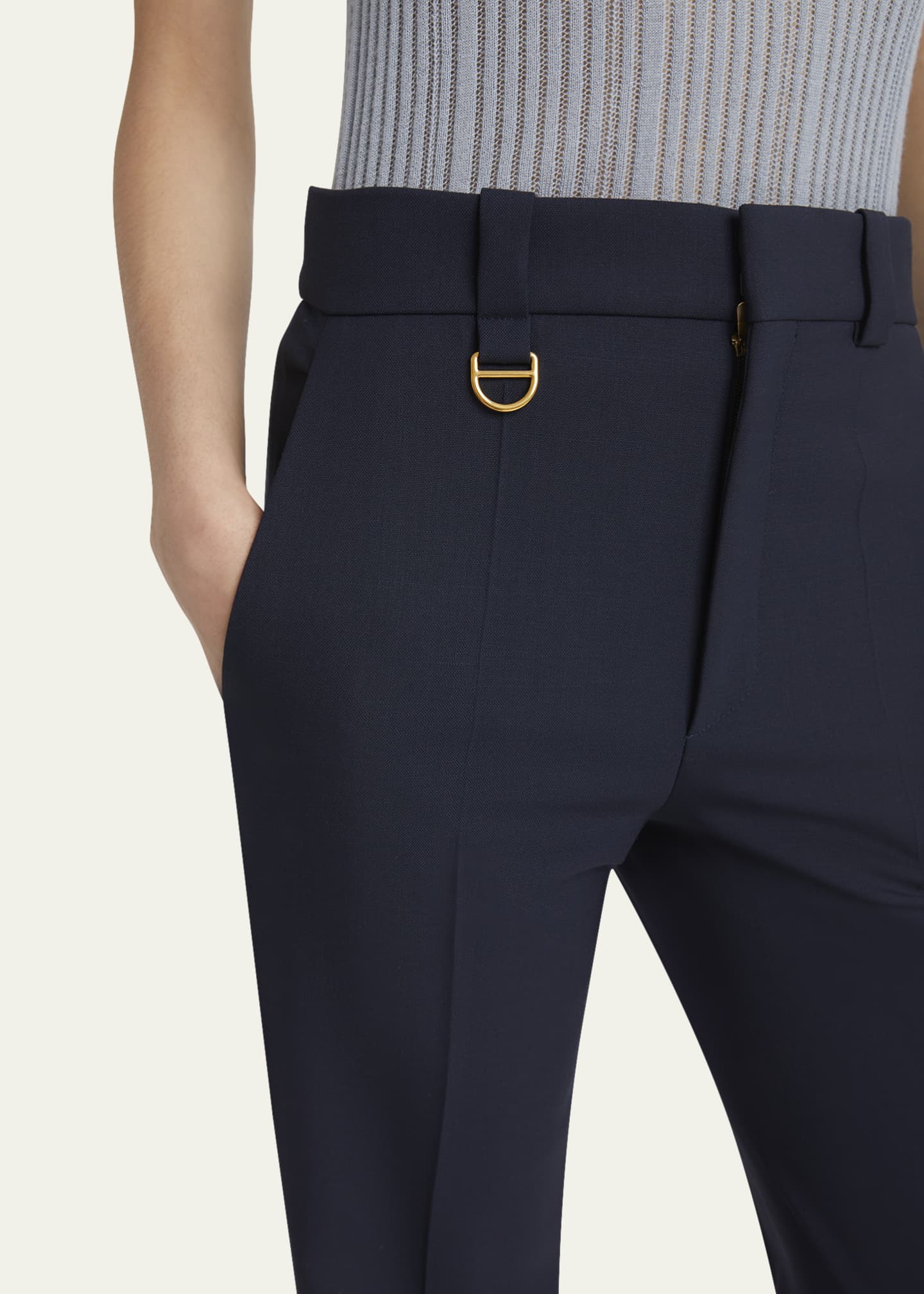 Chloe Boyish Straight-Leg Tailored Trousers Image 5 of 5