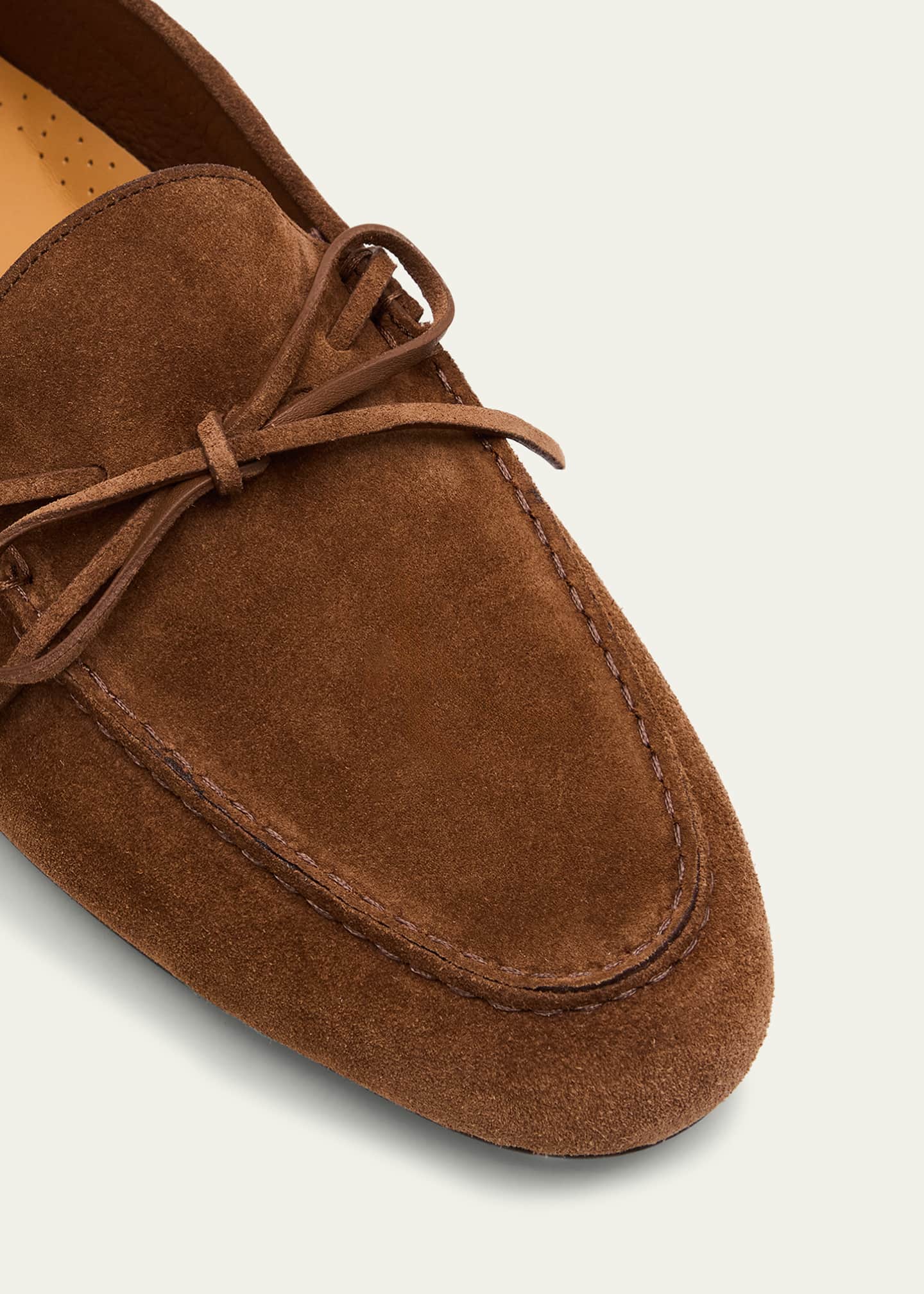 Ralph Lauren Purple Label Men's Beekman Suede Moc-Toe Loafers Image 3 of 4