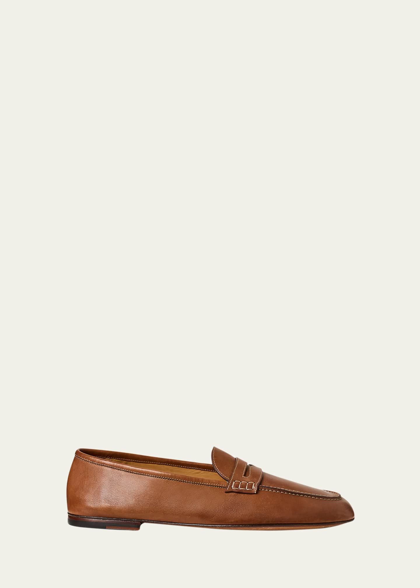 Ralph Lauren Purple Label Men's Collins Leather Penny Loafers Image 1 of 4