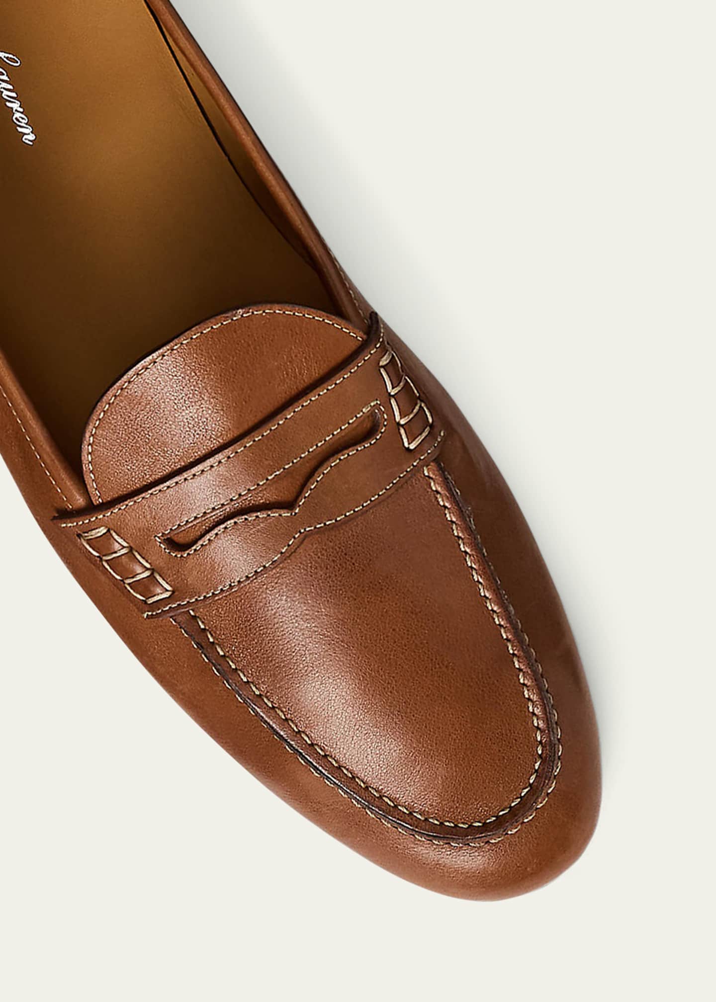 Ralph Lauren Purple Label Men's Collins Leather Penny Loafers Image 4 of 4