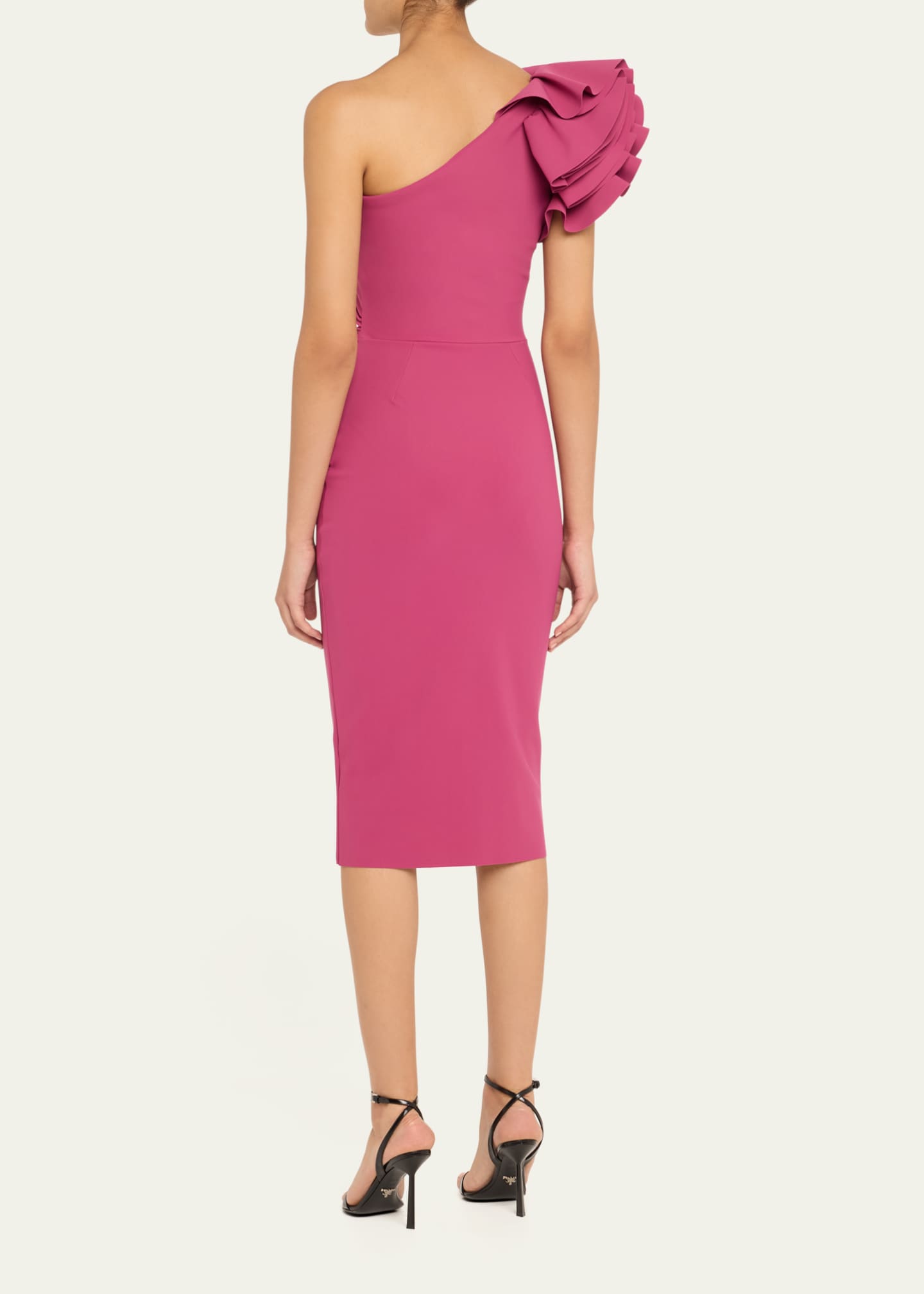 Katika Strapless Draped Column Gown