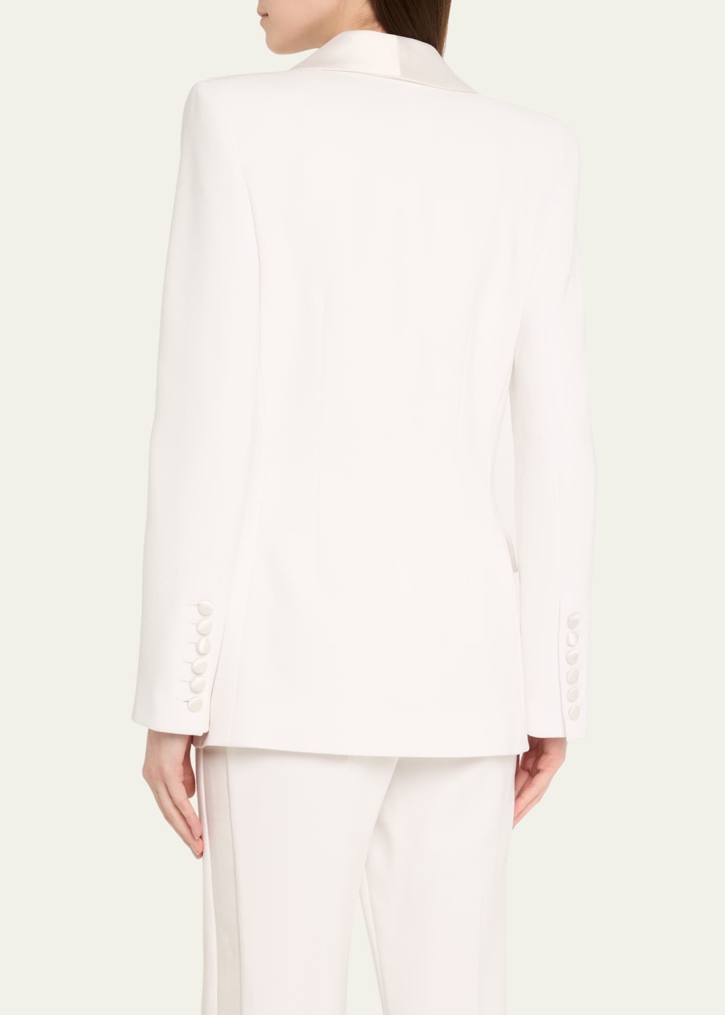 Sergio Hudson Satin Shawl Lapel One-Button Blazer Image 3 of 5