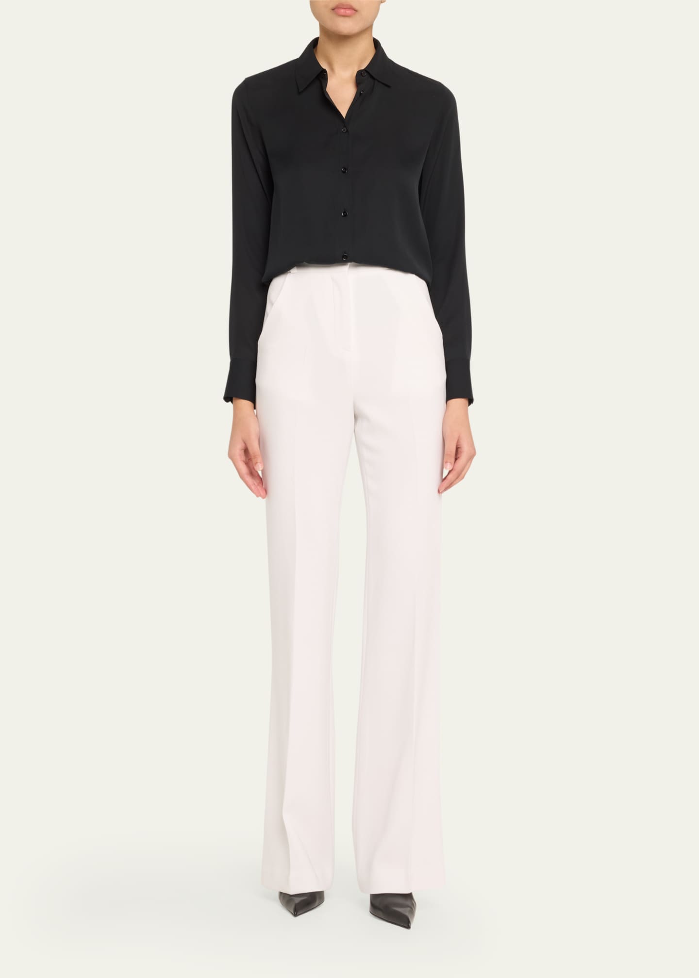 Sergio Hudson Flat Front Straight Trousers Image 2 of 5