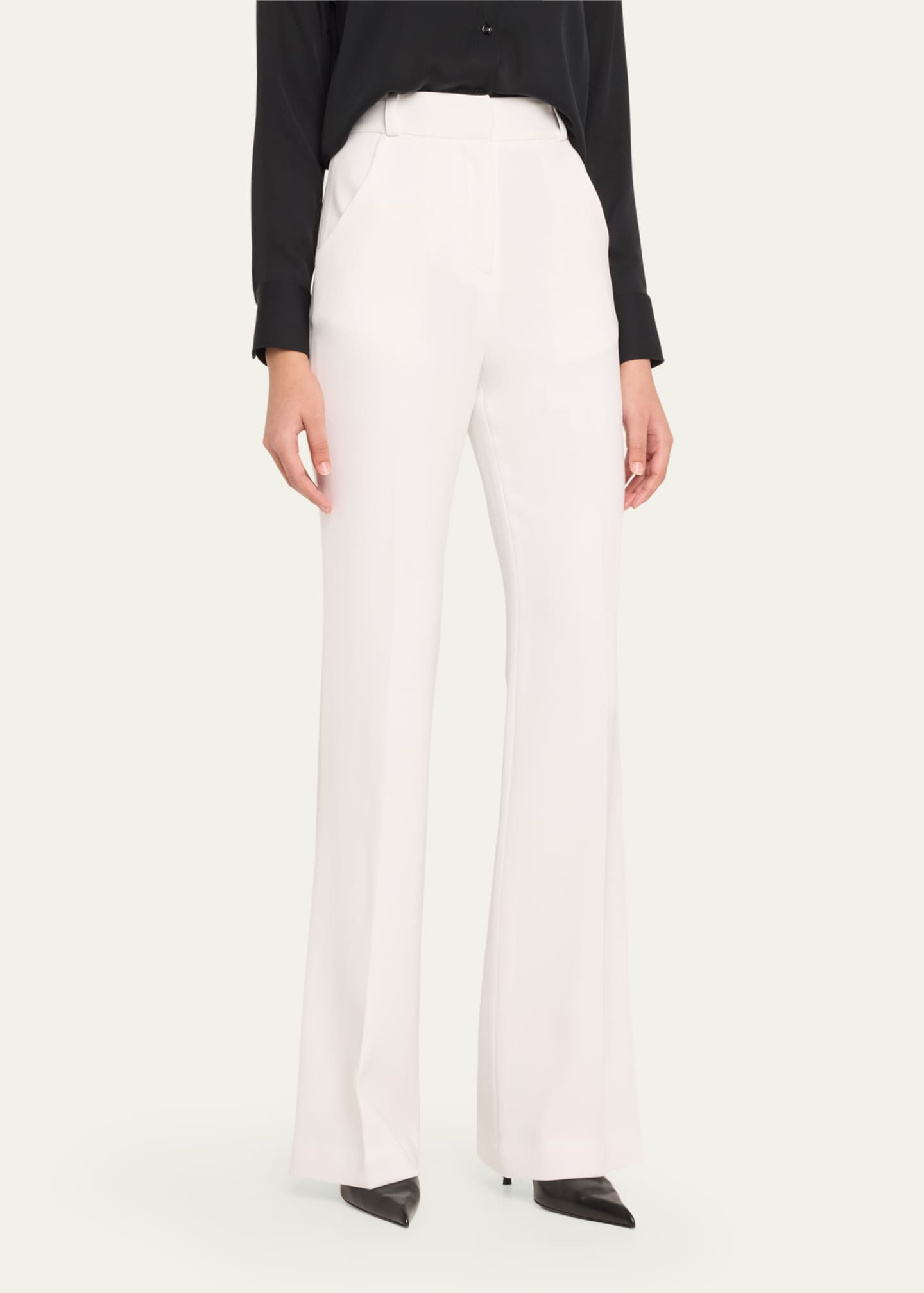 Sergio Hudson Flat Front Straight Trousers Image 4 of 5