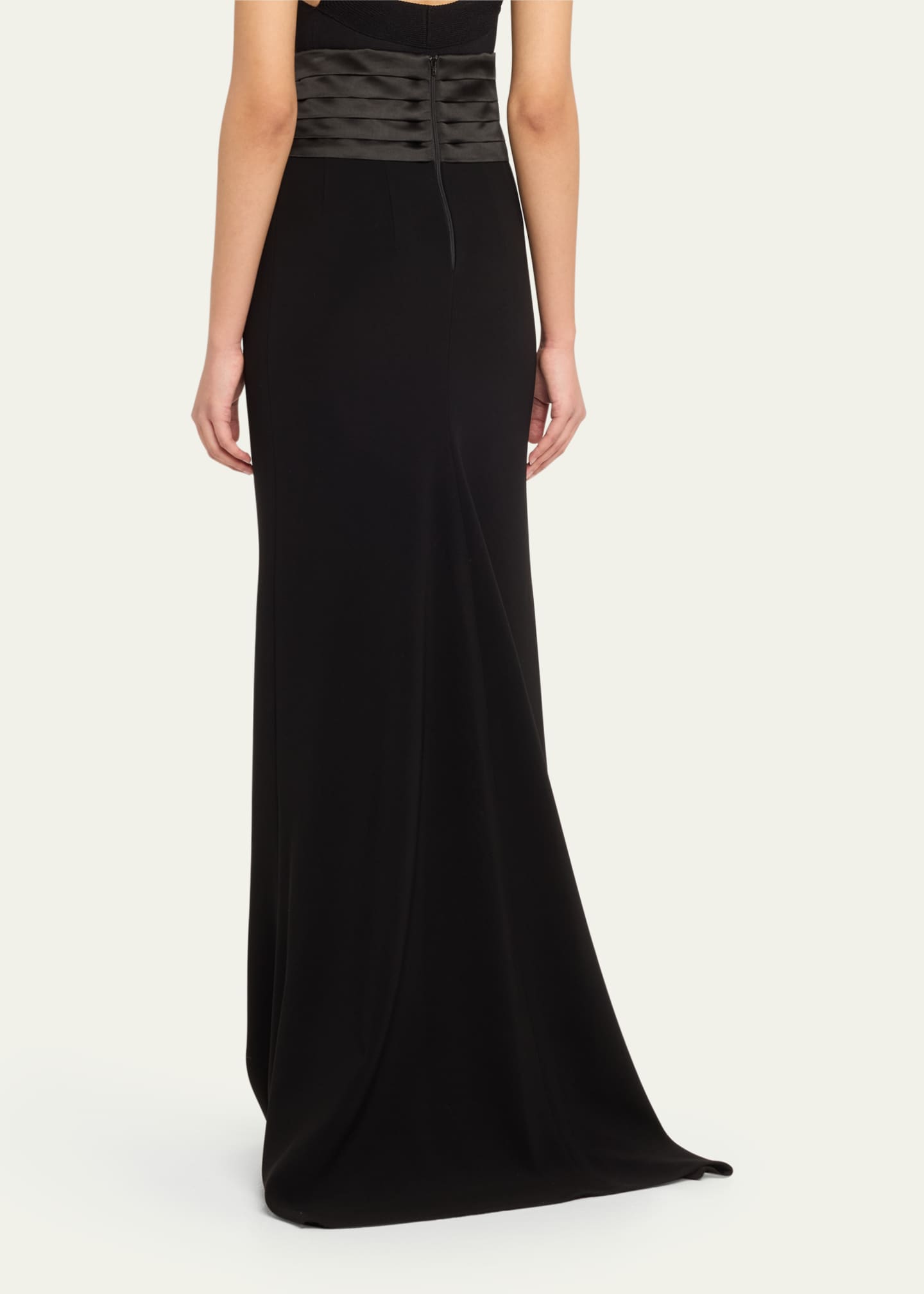 Sergio Hudson Long Cummberbund Evening Skirt Image 3 of 5