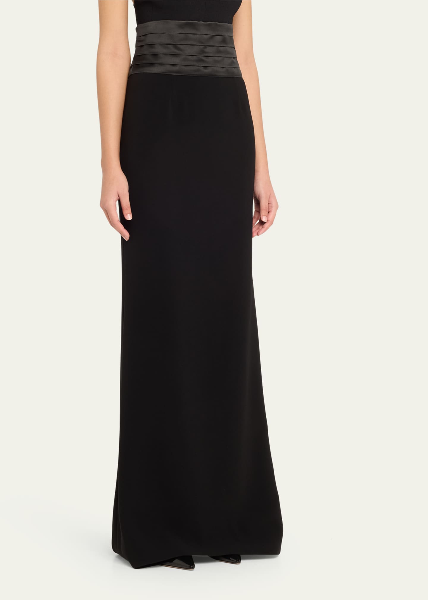 Sergio Hudson Long Cummberbund Evening Skirt Image 4 of 5