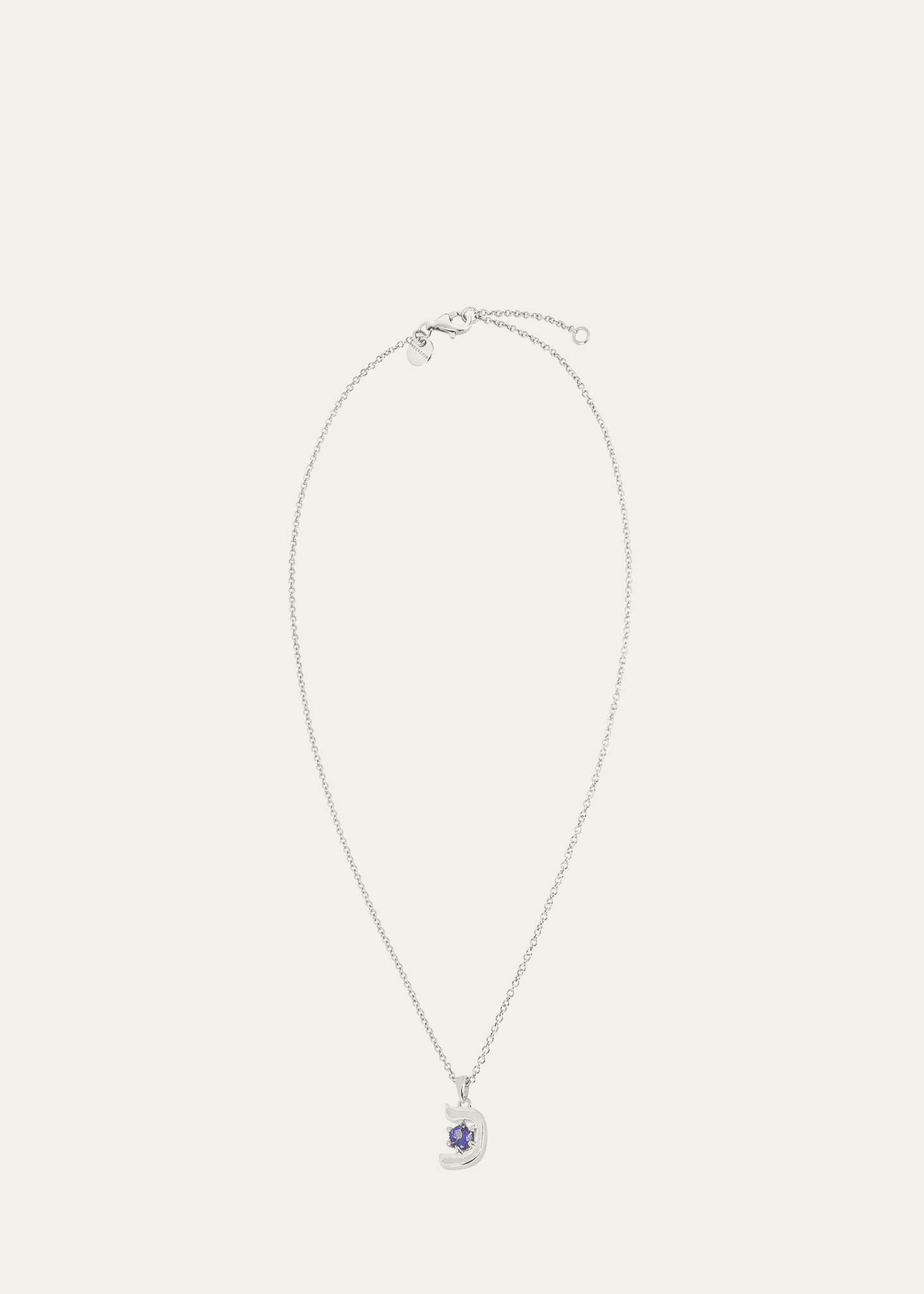 Procaccia Jewelry 18K Gold Hebrew KHAF Initial Necklace Image 3 of 4