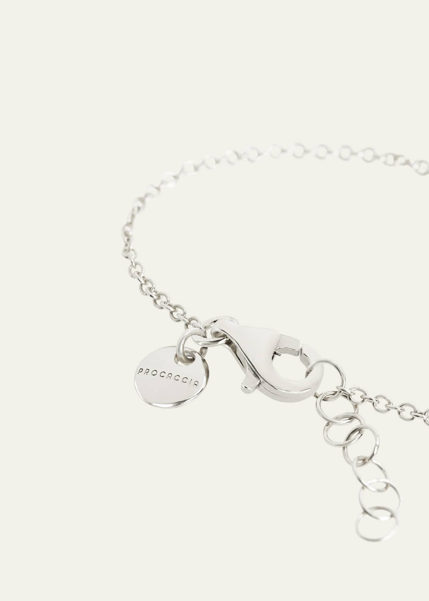 Procaccia Jewelry 18K Gold Hebrew SAMECH Initial Bracelet Image 3 of 3