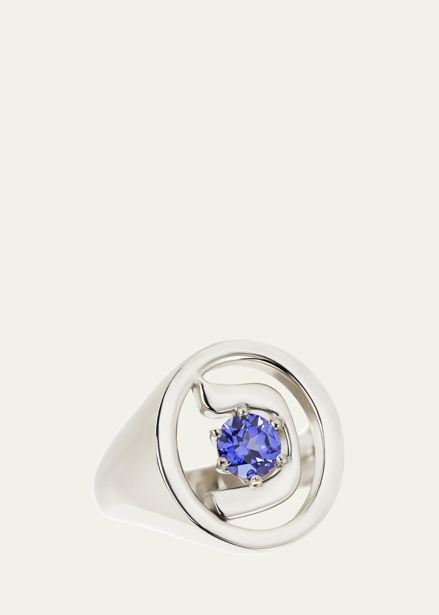 Procaccia Jewelry 18K Gold Hebrew KHAF Initial Signet Ring - Bergdorf ...