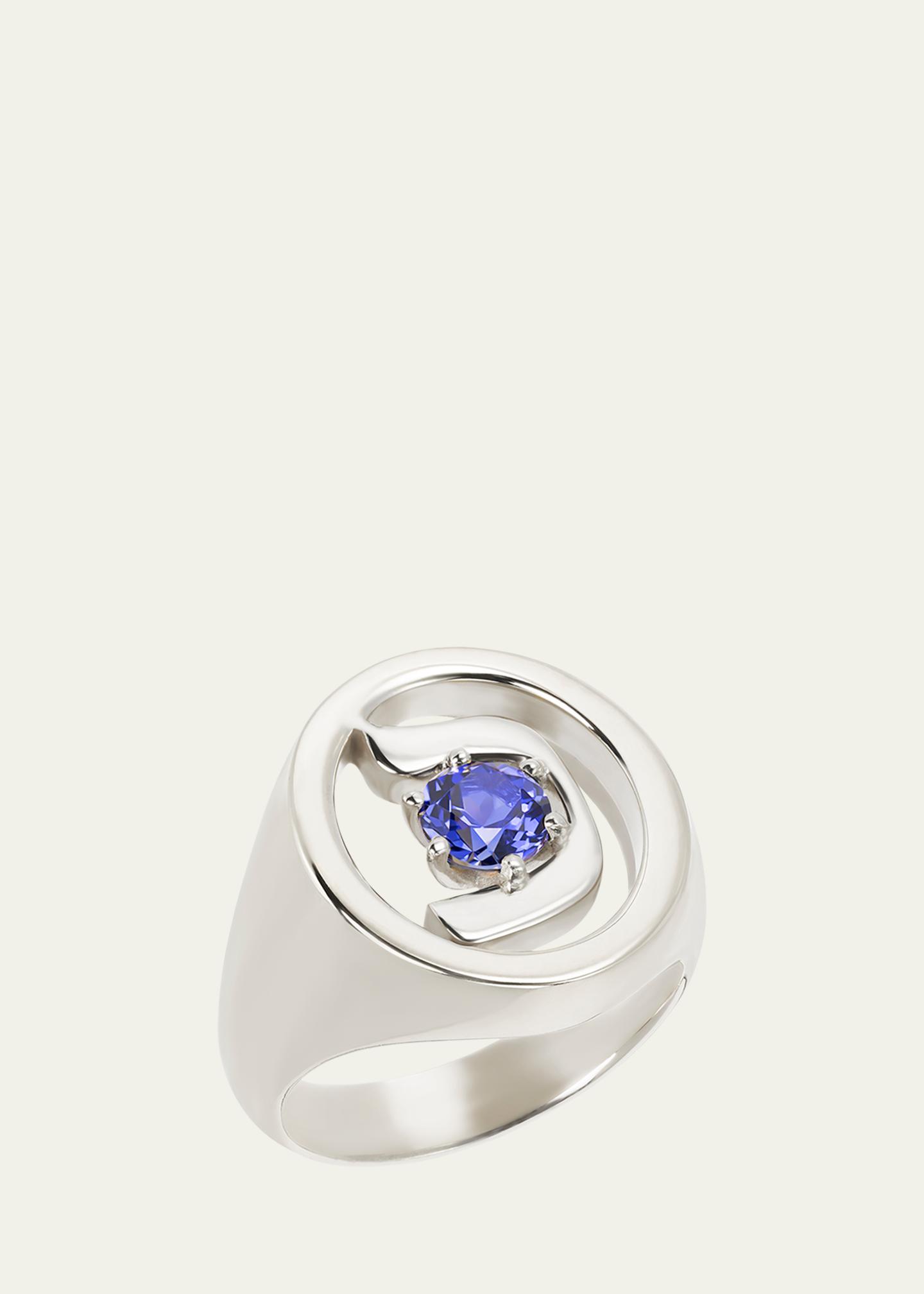 Procaccia Jewelry 18K Gold Hebrew KHAF Initial Signet Ring - Bergdorf ...