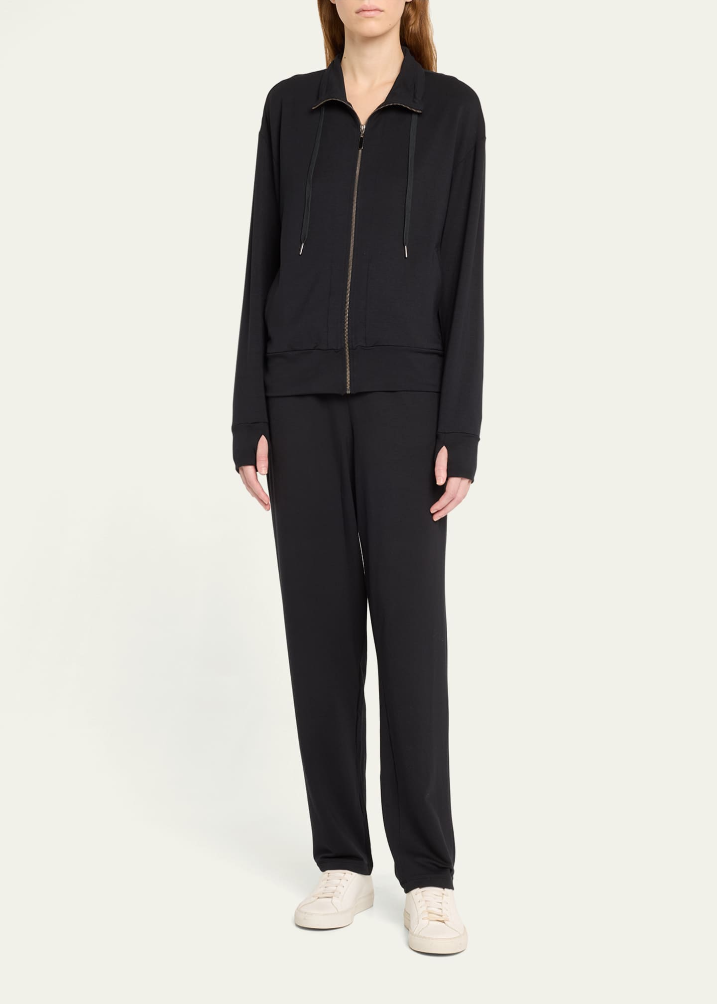 Hanro Balance Zip-Front French Terry Jacket Image 2 of 5
