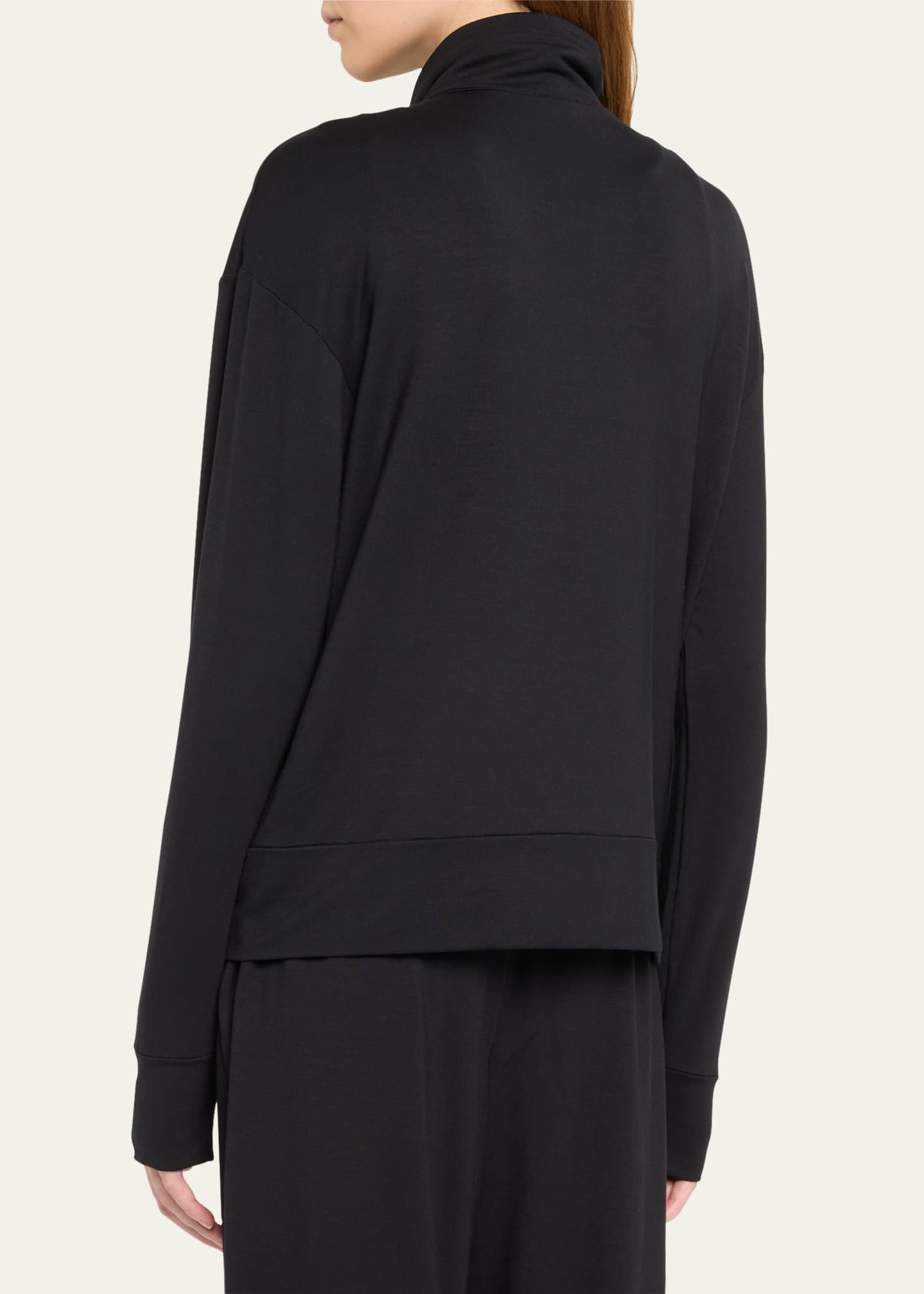 Hanro Balance Zip-Front French Terry Jacket Image 3 of 5