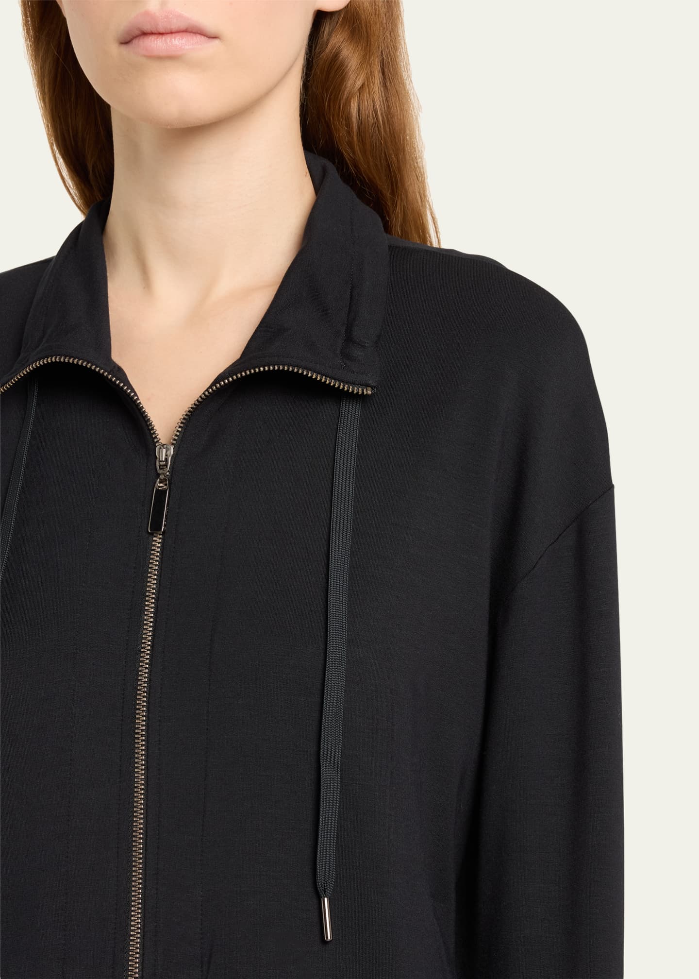 Hanro Balance Zip-Front French Terry Jacket Image 5 of 5
