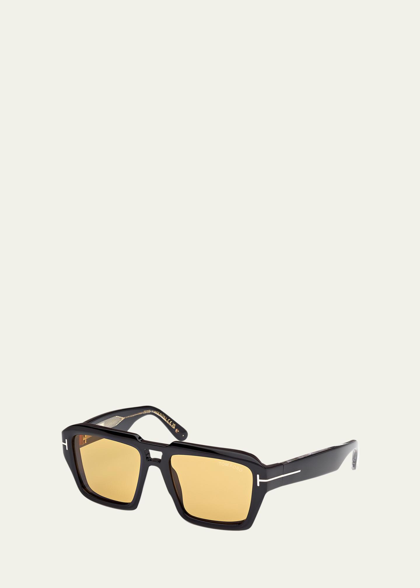 TOM FORD Men's FT1202M Acetate Rectangle Sunglasses - Bergdorf Goodman