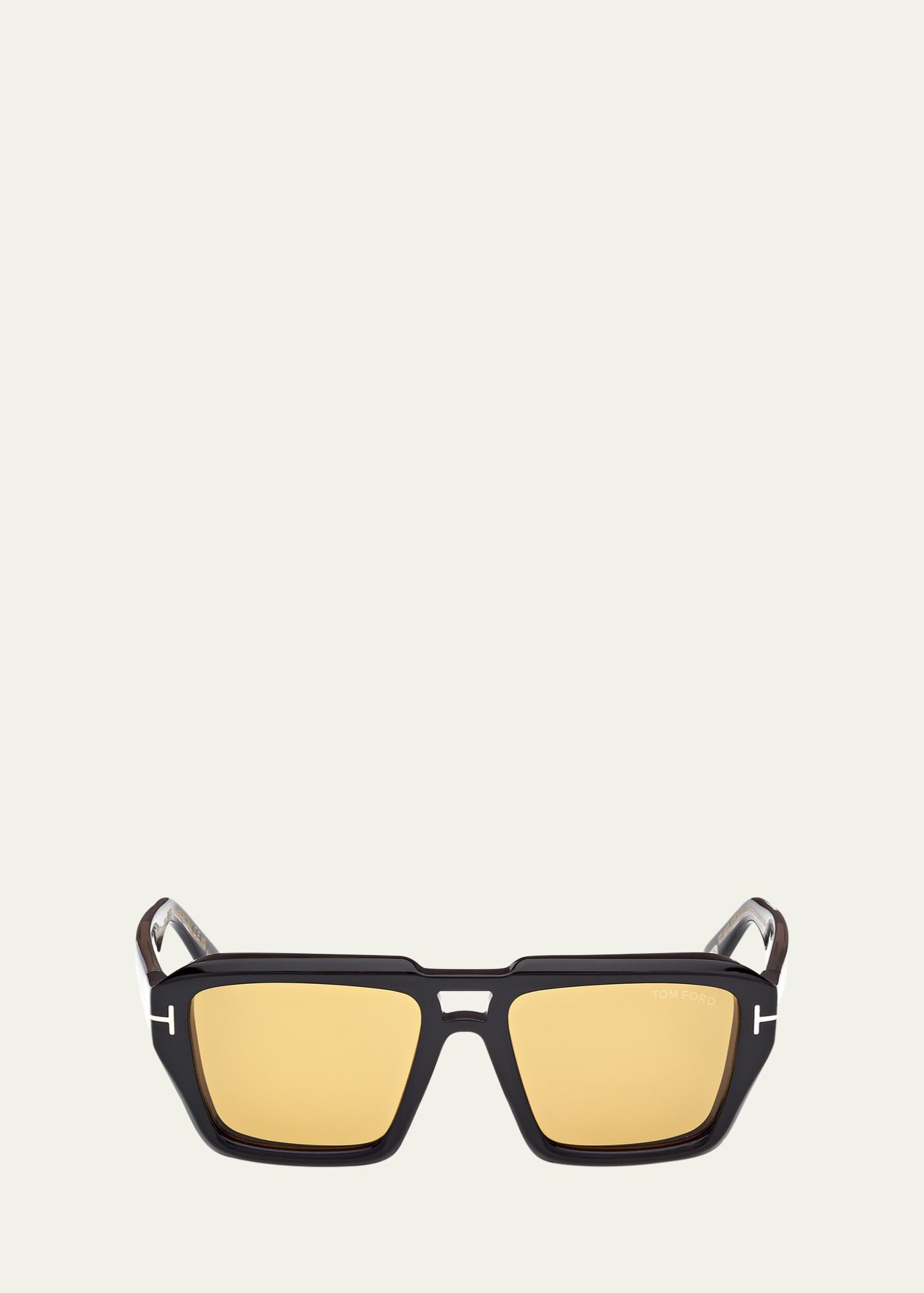 TOM FORD Men's FT1202M Acetate Rectangle Sunglasses - Bergdorf Goodman