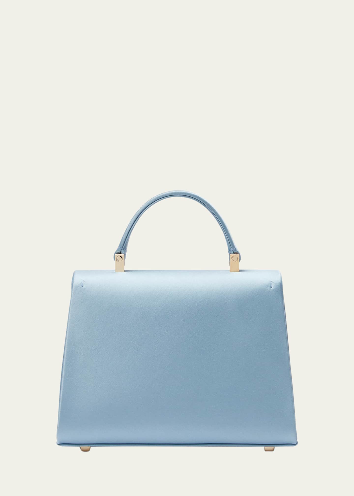 Valextra Iside Micro Satin Top-Handle Bag Image 2 of 3