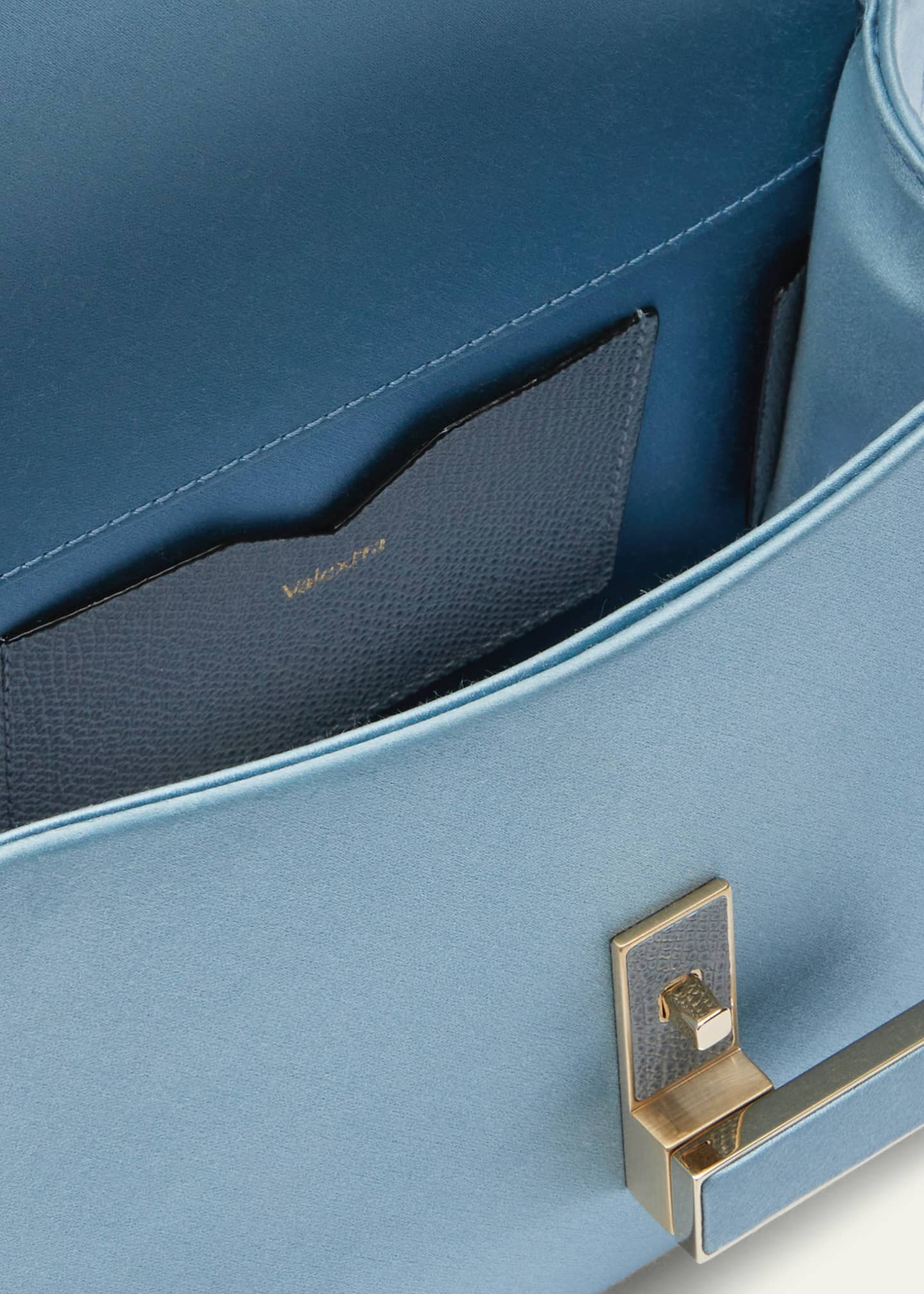 Valextra Iside Micro Satin Top-Handle Bag Image 3 of 3