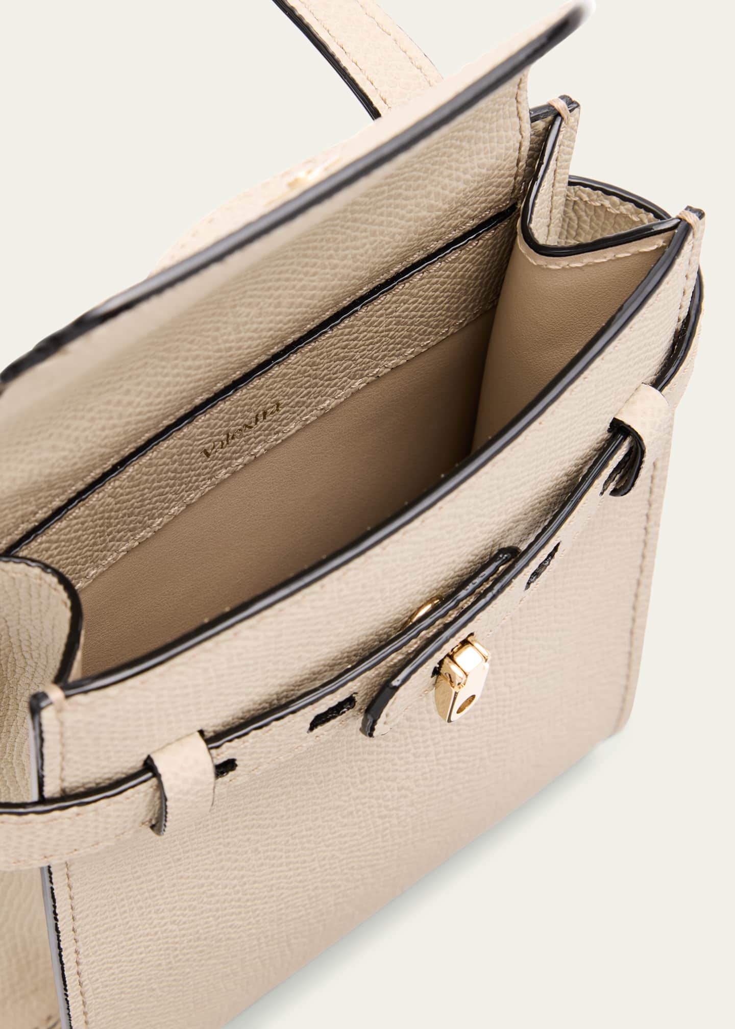 Valextra B Tracollina Slim Calfskin Crossbody Bag Image 4 of 6