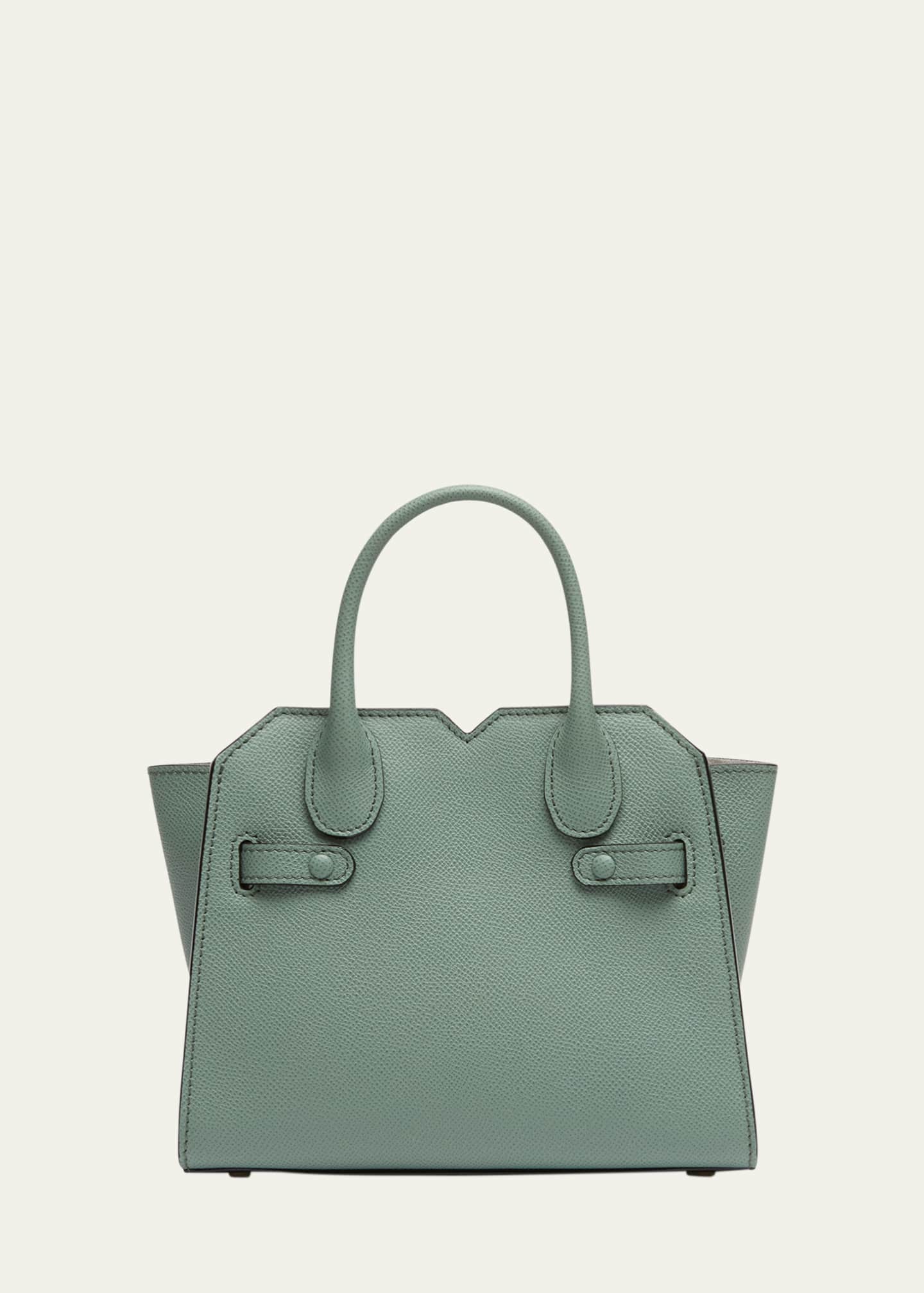 Valextra Milano Micro Leather Top-Handle Bag Image 3 of 4