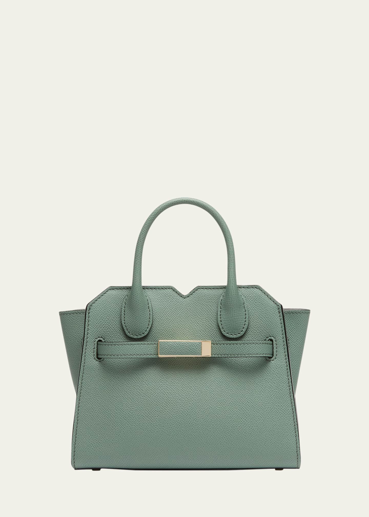 Valextra Milano Micro Leather Top-Handle Bag Image 1 of 4